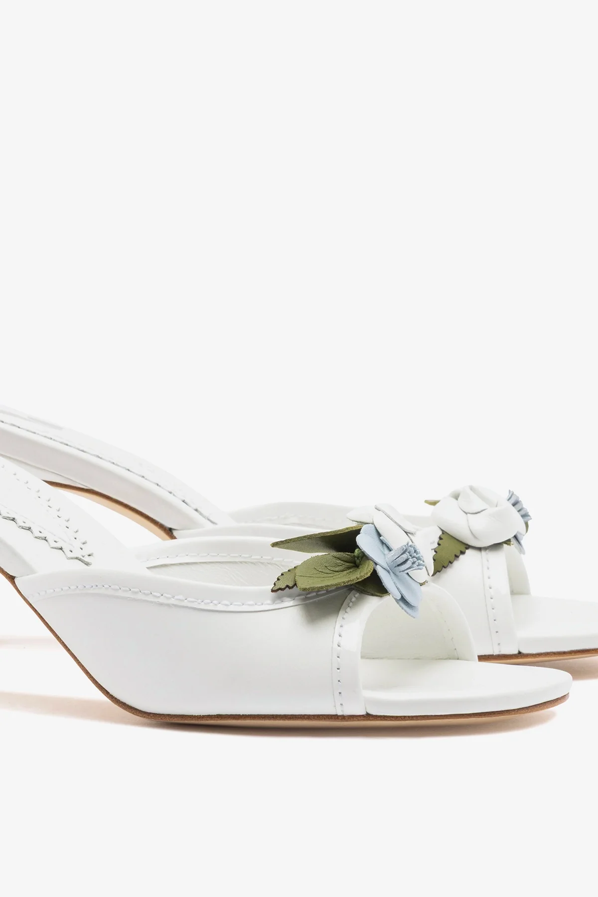 Juliette Mule White Leather - Image 4