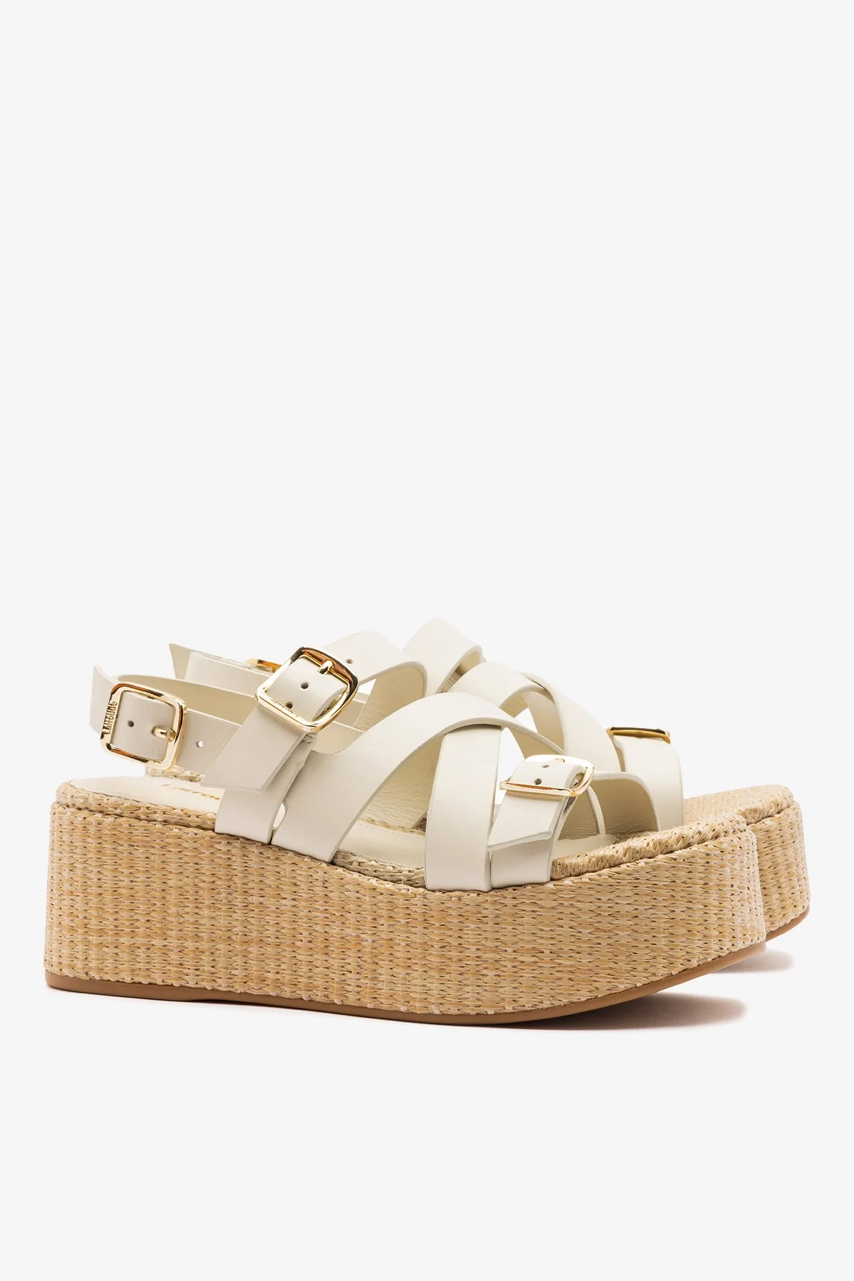 Patti Flatform Ivory Leather - Image 3