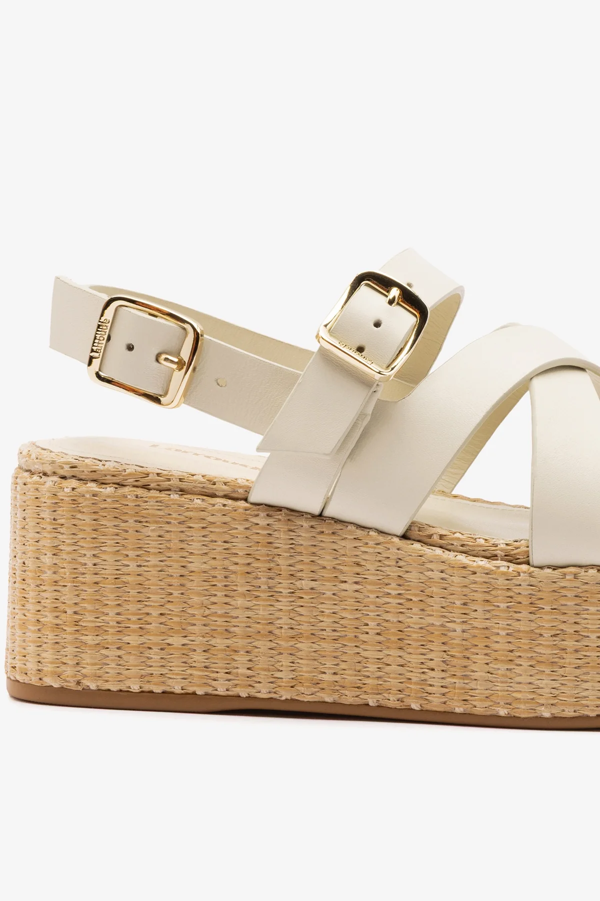 Patti Flatform Ivory Leather - Image 4