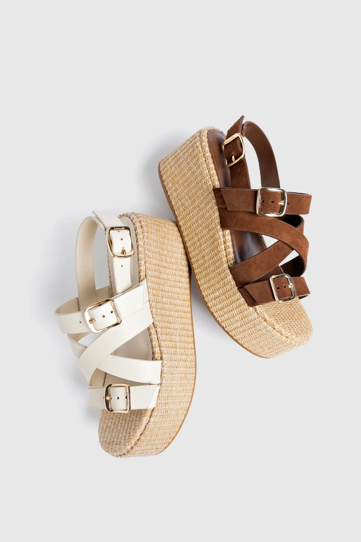 Patti Flatform Ivory Leather - Image 6