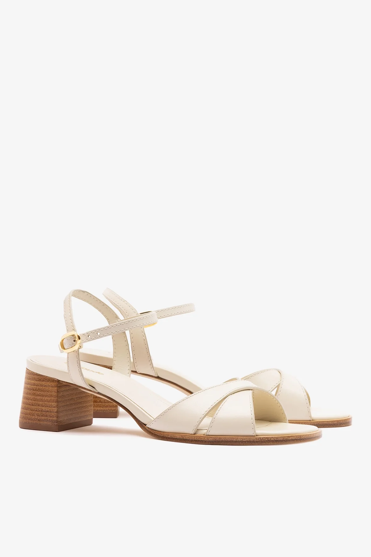 Roma Sandal Ivory Leather - Image 3