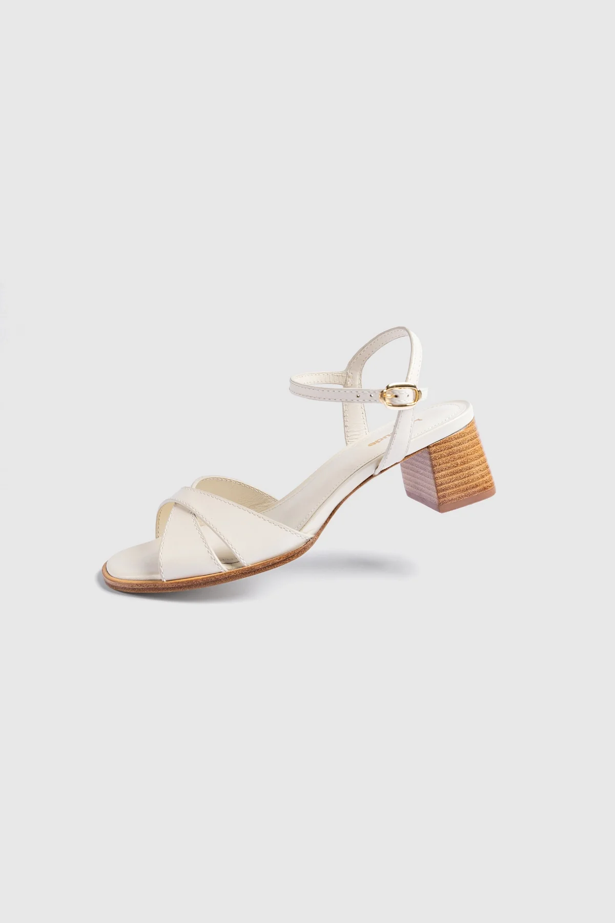 Roma Sandal Ivory Leather - Image 6