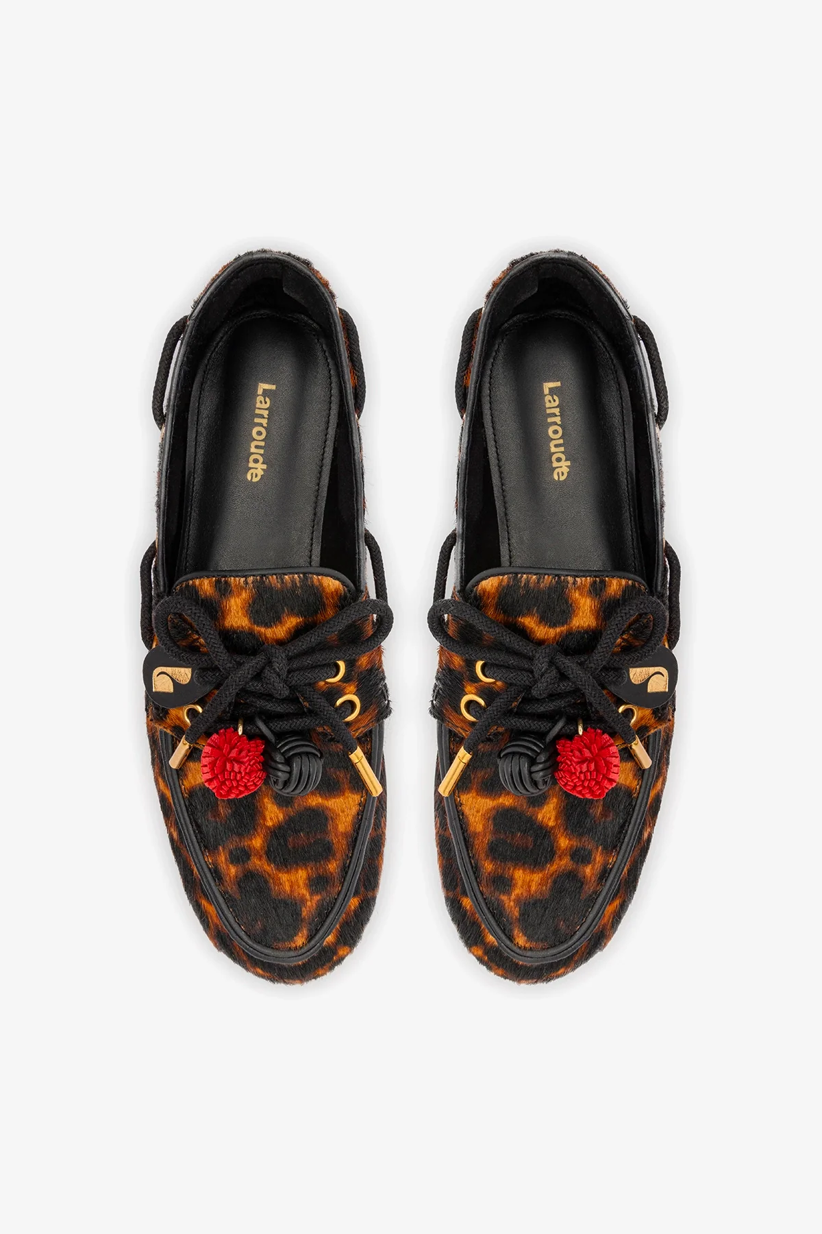 Cyprus Boat Shoe In Leopard Print Calf Hair Leather - Image 7