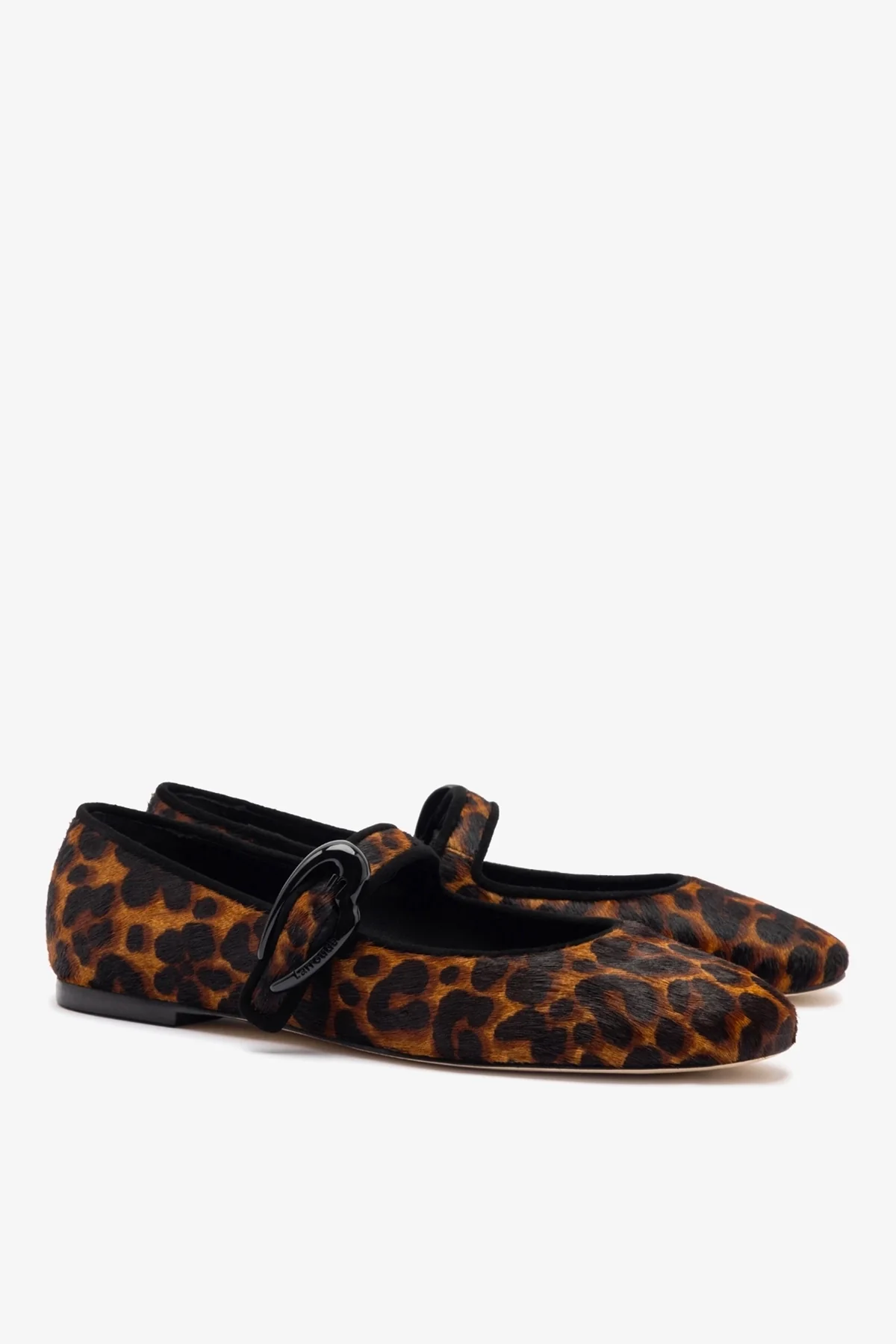 Verona Ballet Flat In Leopard Print Calf Hair - Image 3