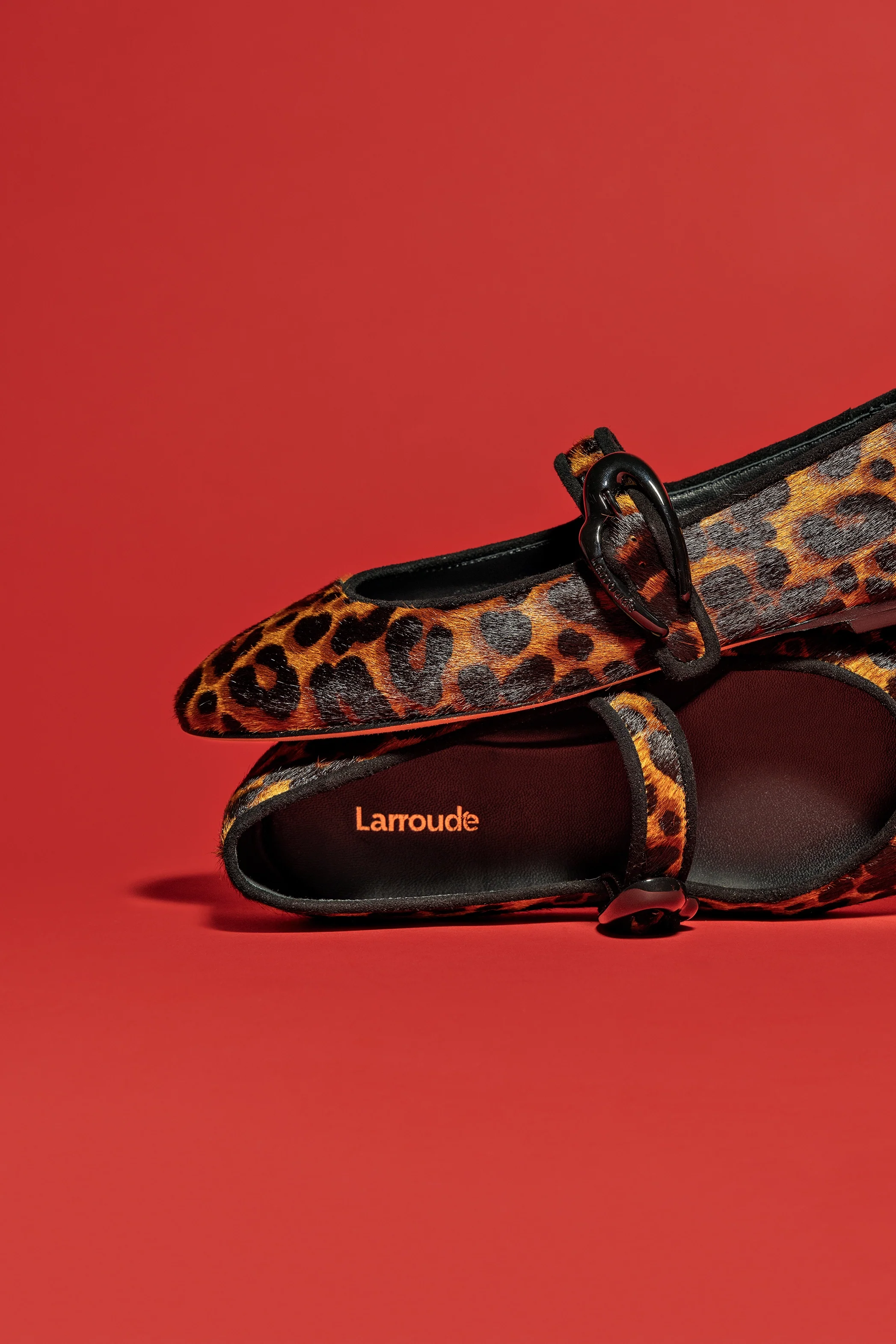 Verona Ballet Flat In Leopard Print Calf Hair - Image 5