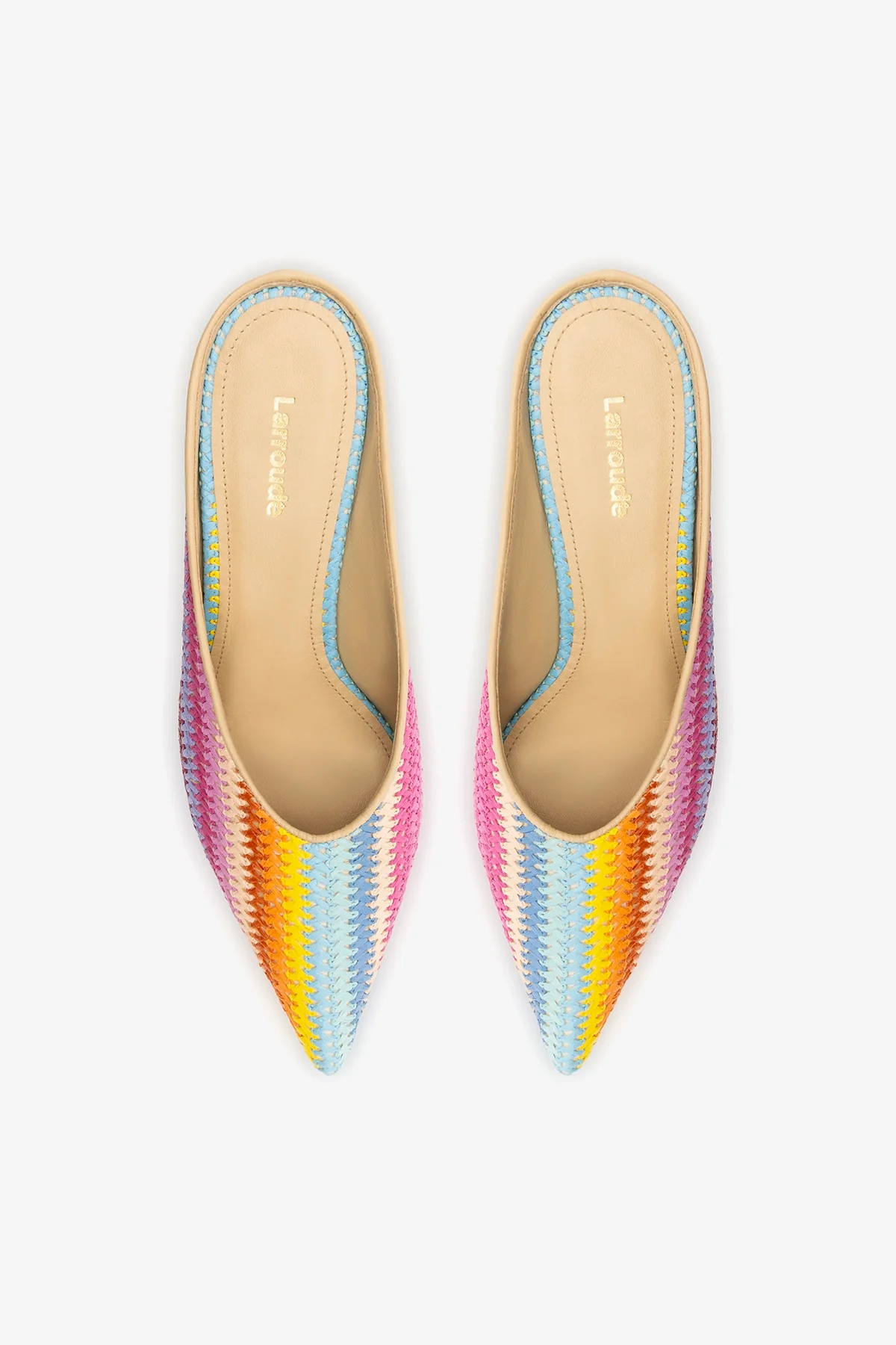 Loulou Mule Rainbow Raffia - Image 6