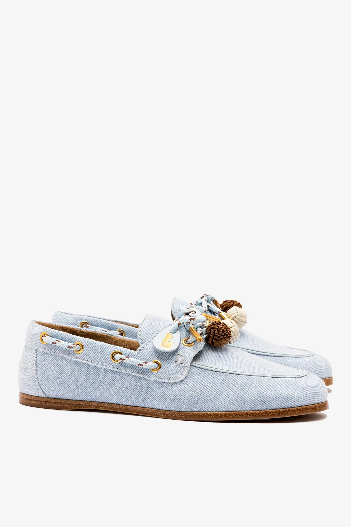 Cyprus Boat Shoe In Maya Denim - Image 3