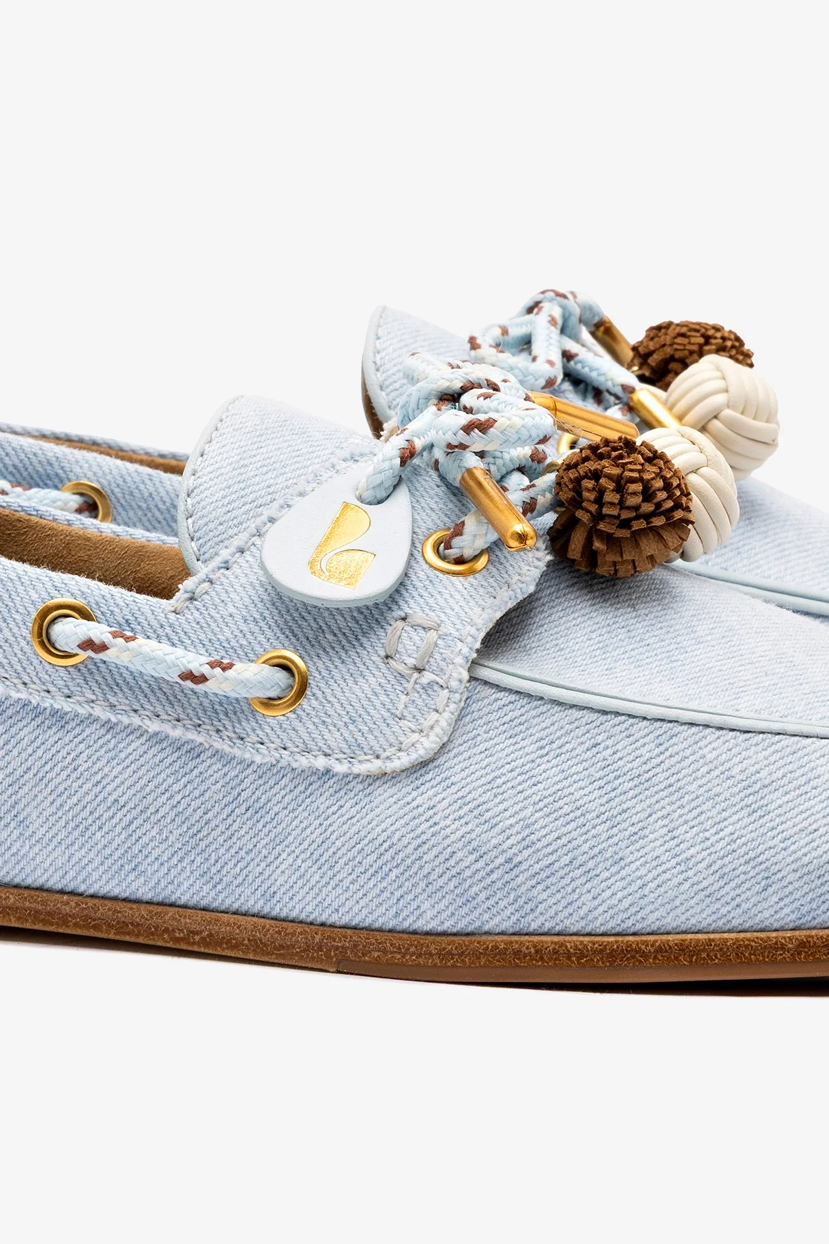 Cyprus Boat Shoe In Maya Denim - Image 4