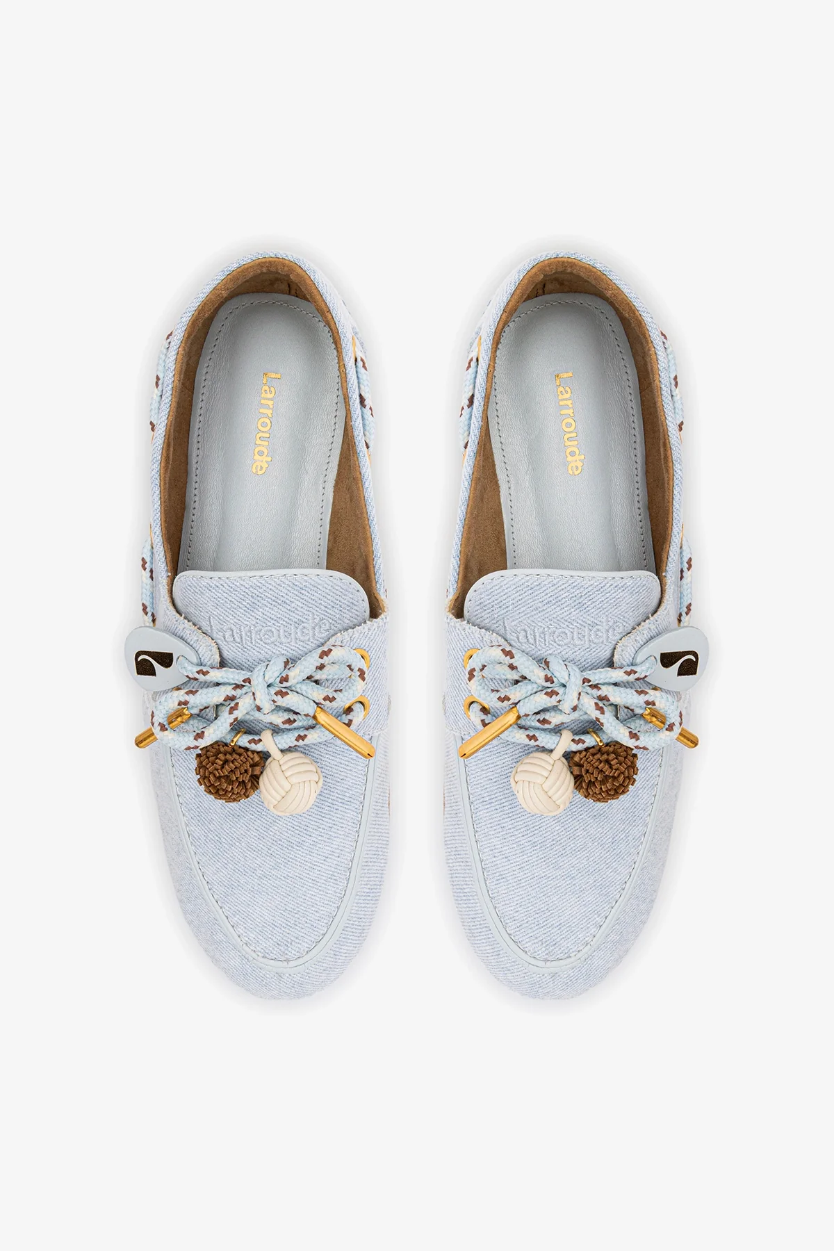 Cyprus Boat Shoe In Maya Denim - Image 7