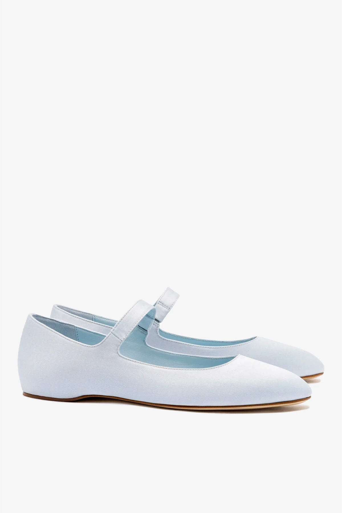 Larroudé by Nicolò B. Maria Ballet Flat In Maya Satin - Image 3