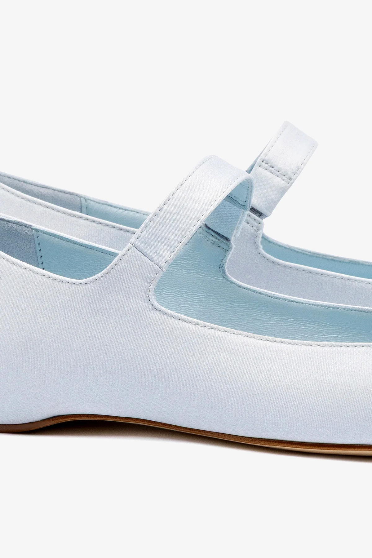 Larroudé by Nicolò B. Maria Ballet Flat In Maya Satin - Image 4