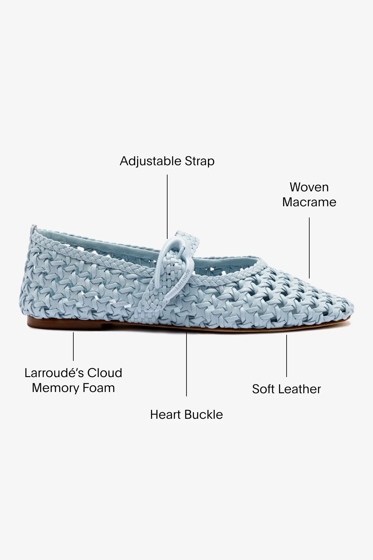 Verona Macrame Ballet Flat In Maya Leather - Image 5