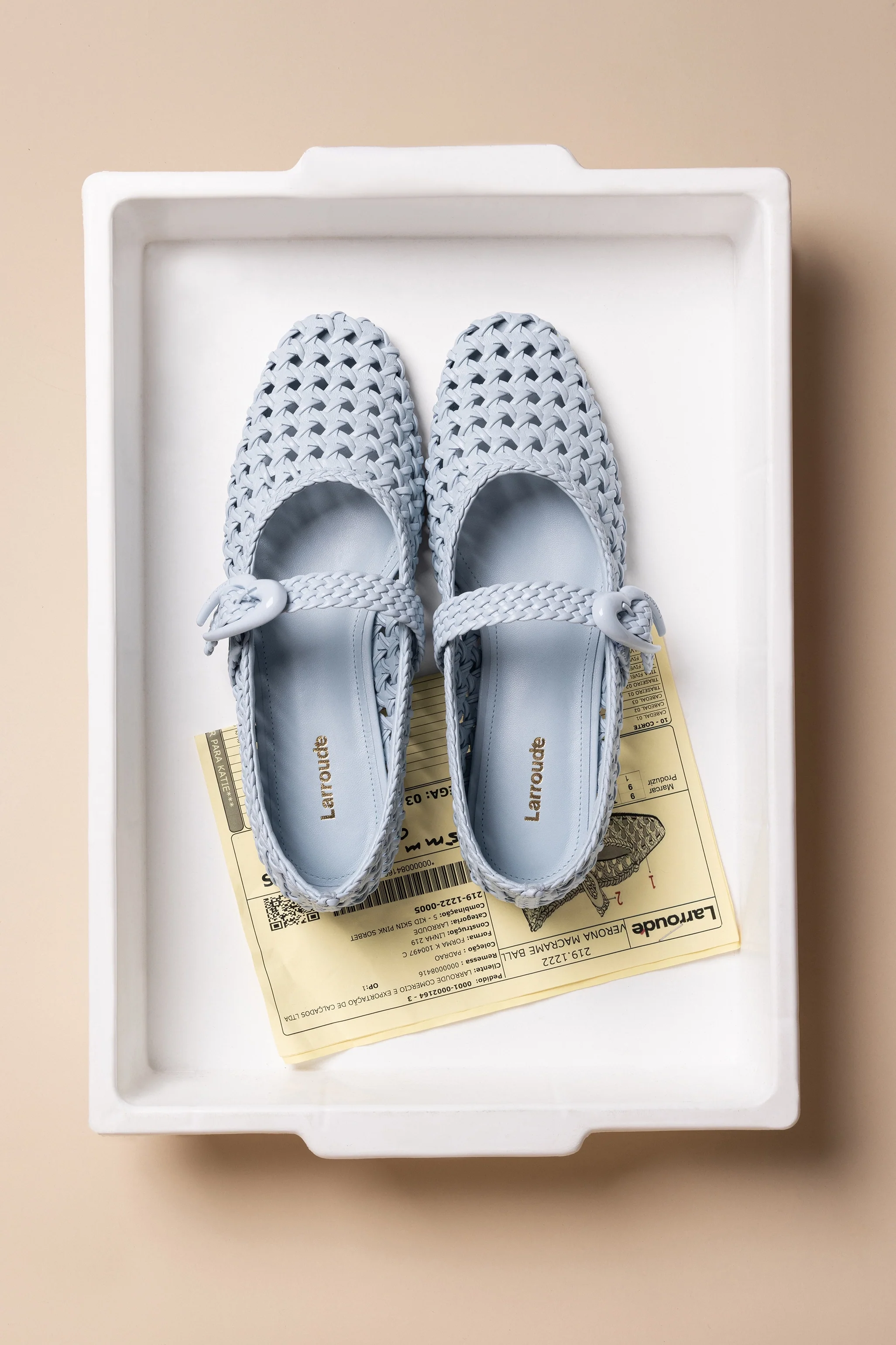 Verona Macrame Ballet Flat In Maya Leather - Image 6