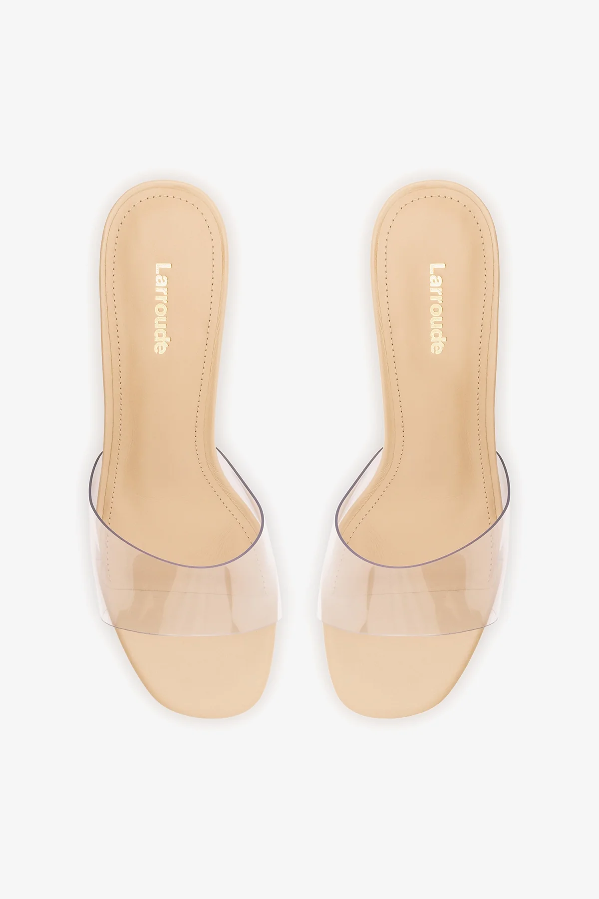 Vivi Lucite Clear Mule Sand Leather - Image 7