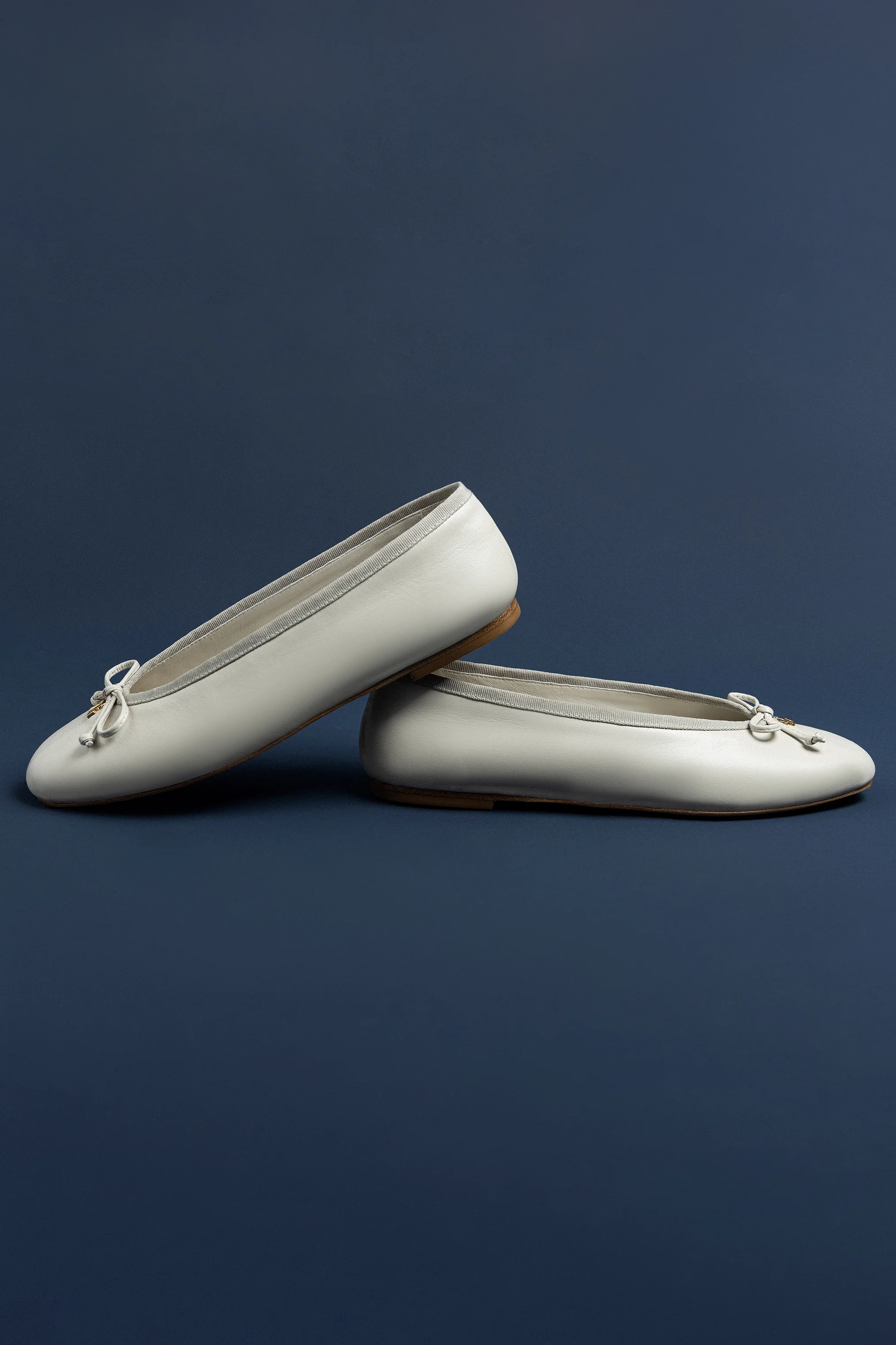 Pavlova Ballet Flat In Mushroom Grey Leather - Image 6