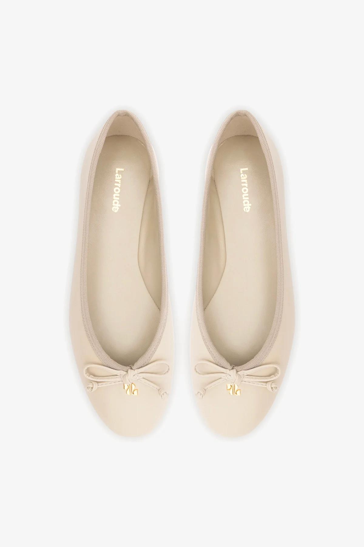 Pavlova Ballet Flat In Mushroom Grey Leather - Image 7