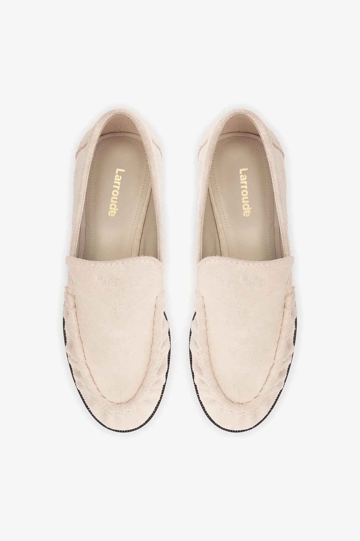 Margaux Loafer In Mushroom Grey Suede - Image 5