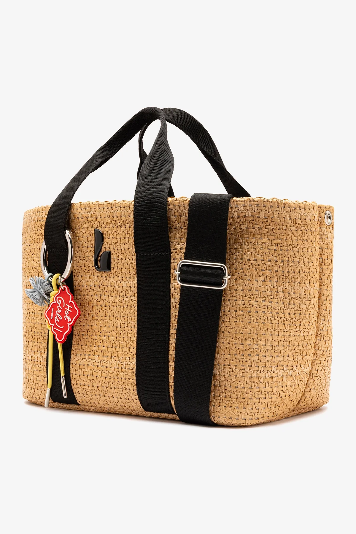Americana Tote Bag In Natural Raffia - Image 3