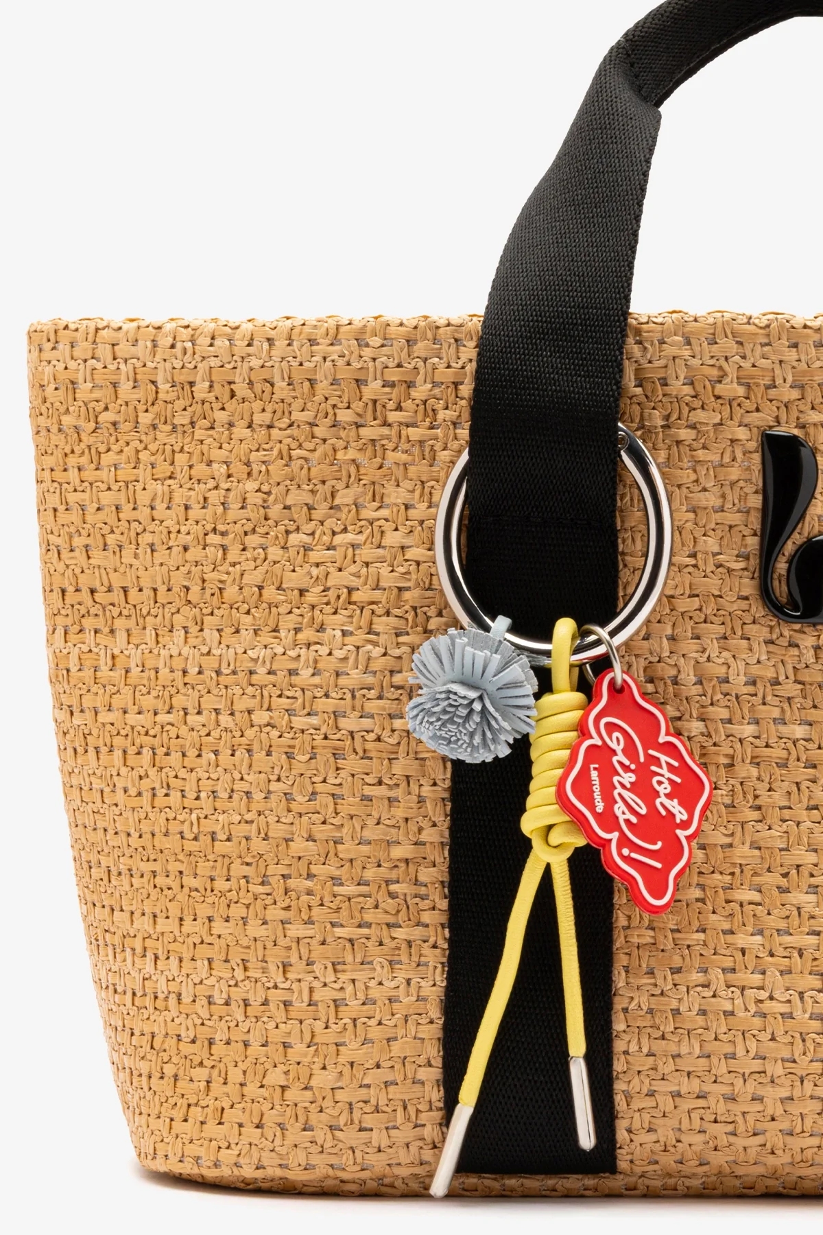 Americana Tote Bag In Natural Raffia - Image 4