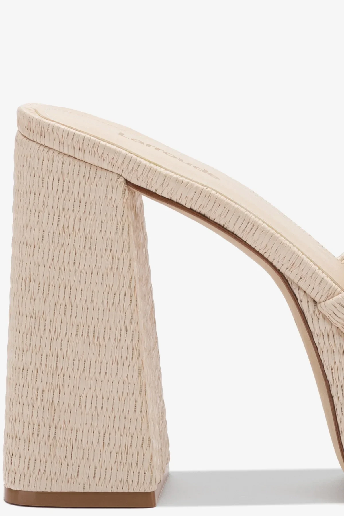 Dolly Mule In Natural Raffia - Image 4