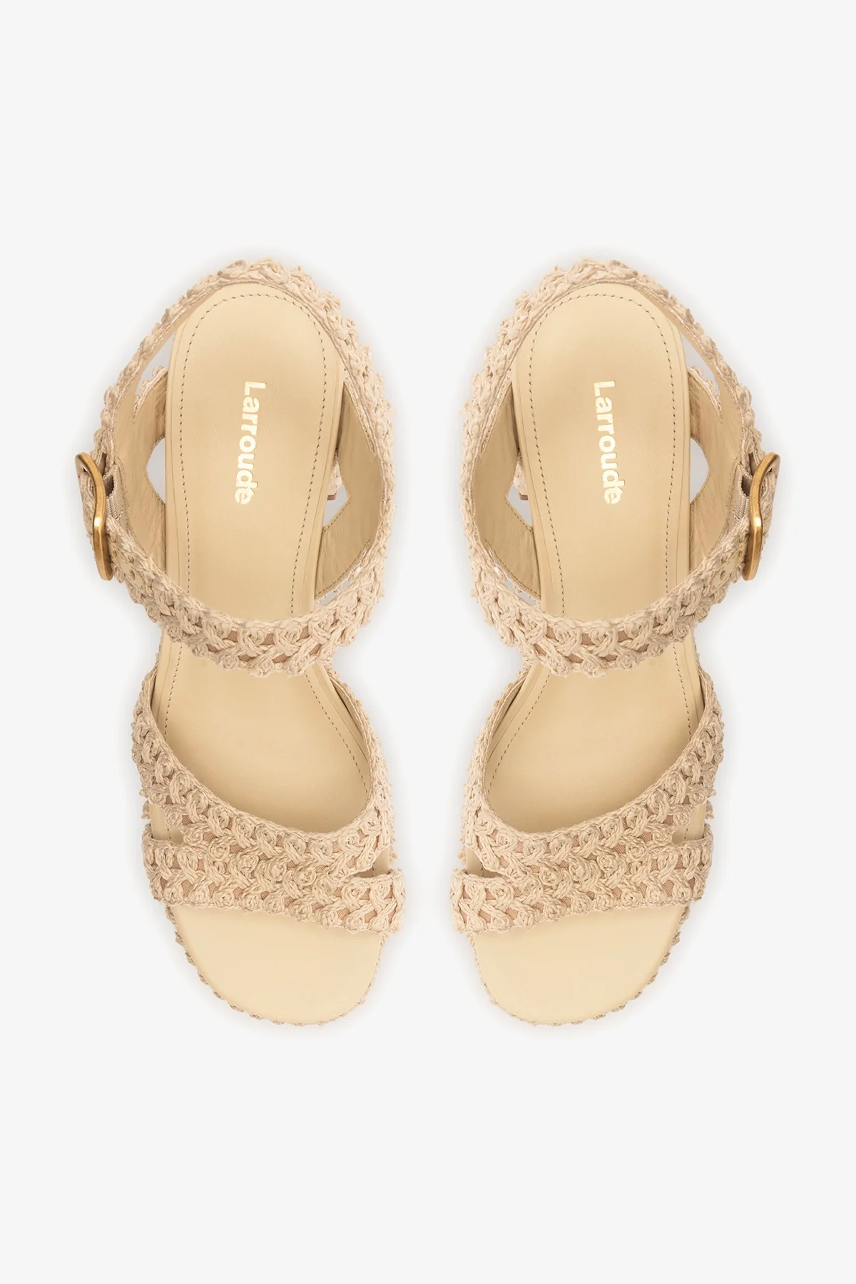 Jolene Low Sandal Natural Crochet - Image 6