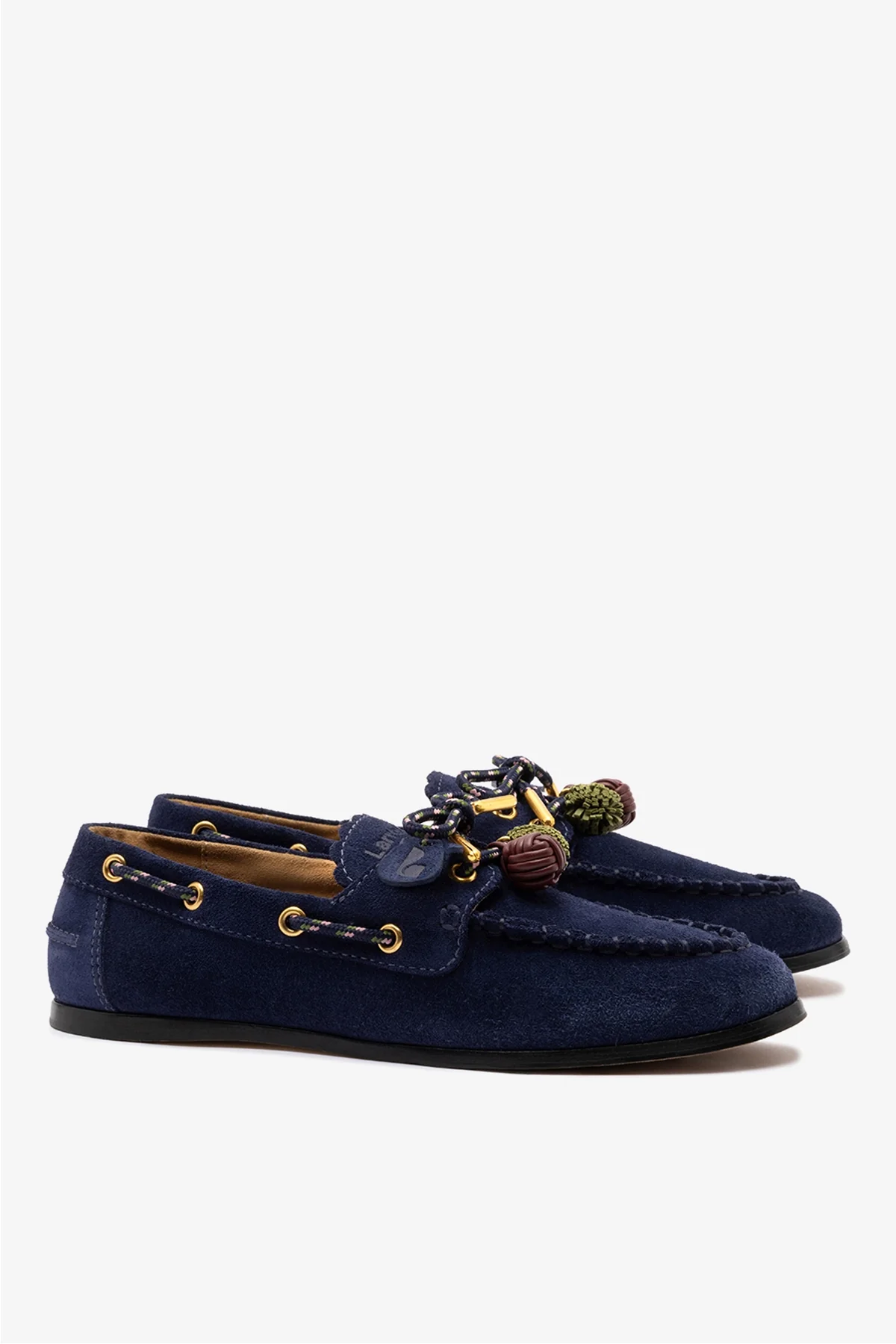 Cyprus Boat Shoe In Navy Suede - Image 3