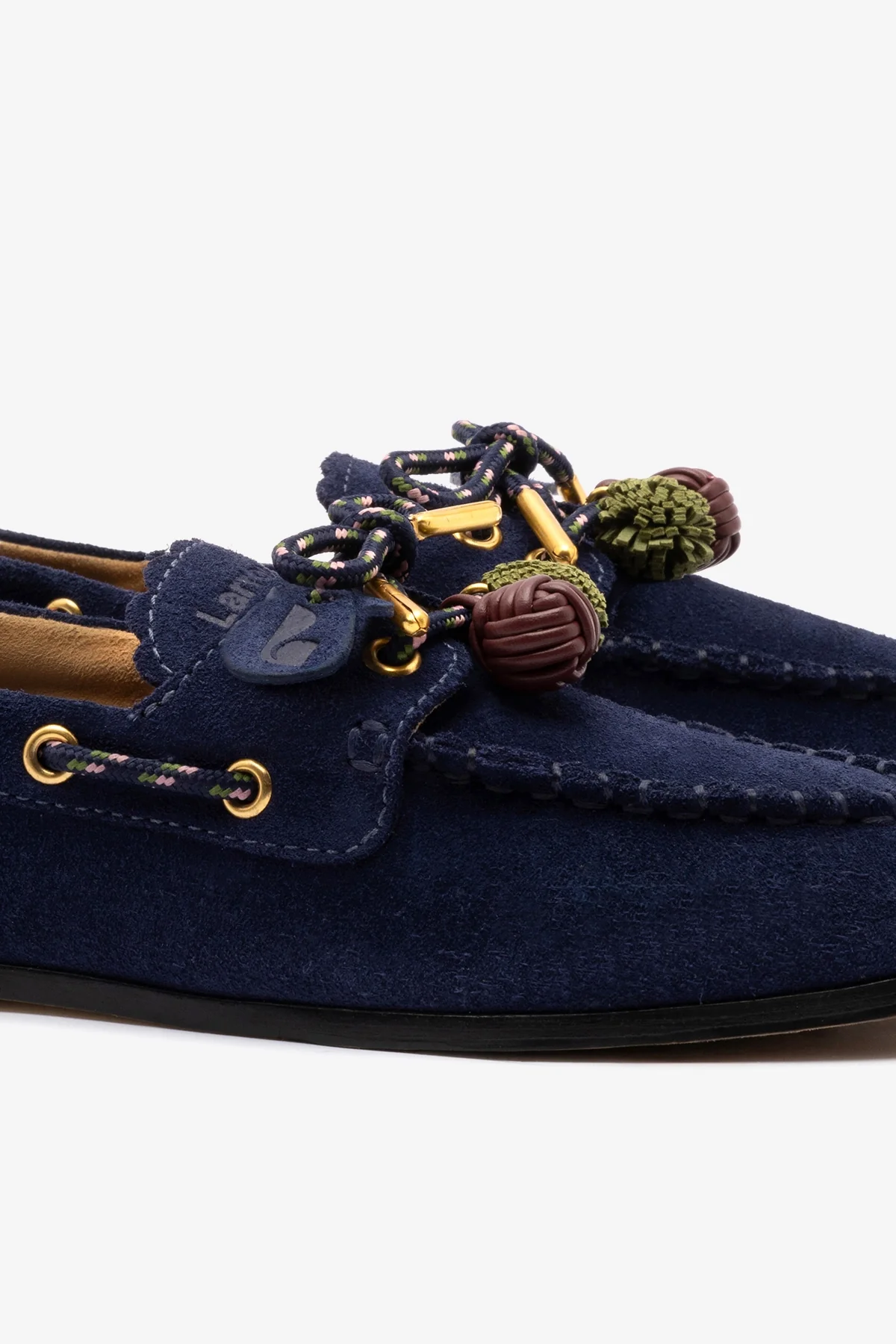 Cyprus Boat Shoe In Navy Suede - Image 4