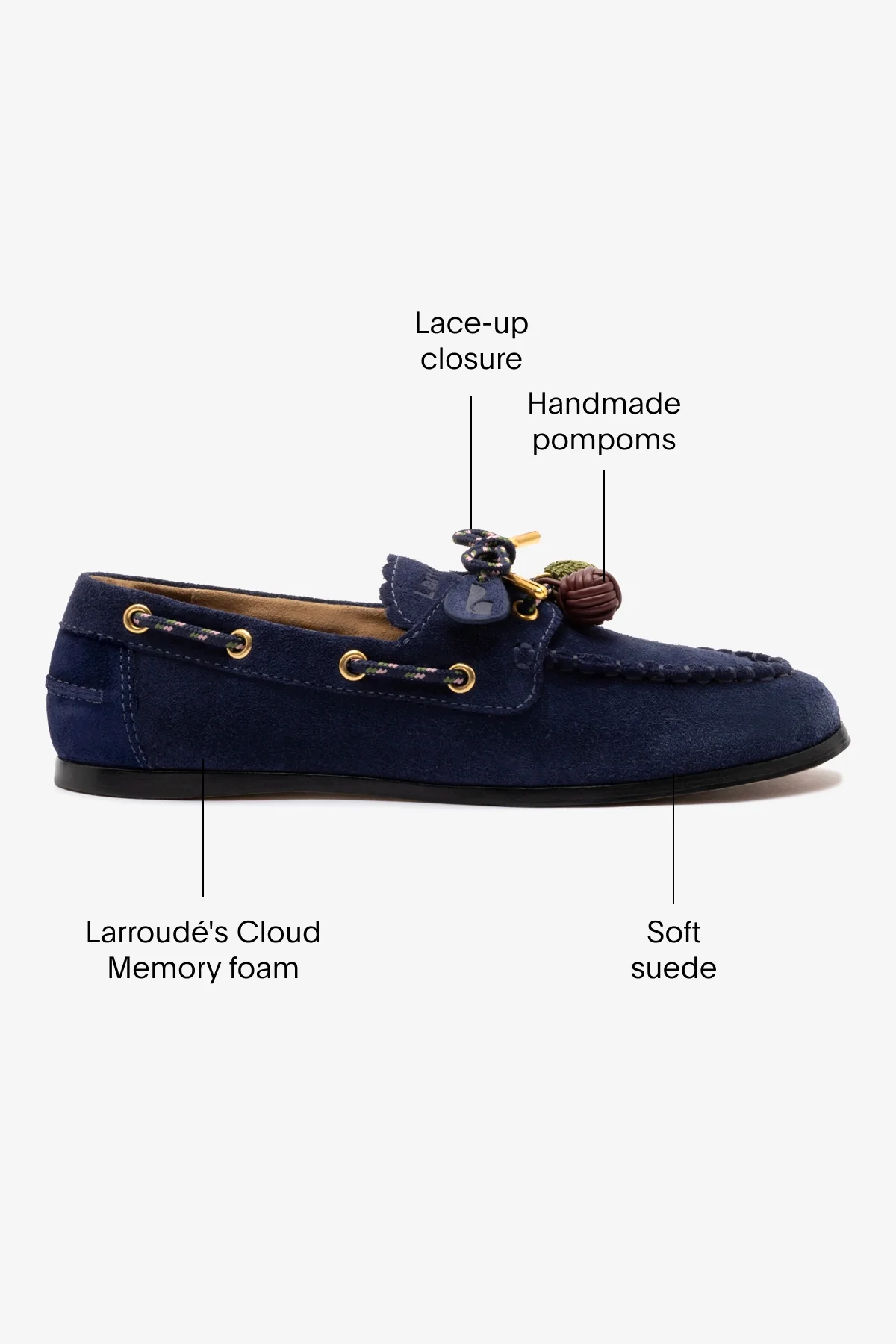 Cyprus Boat Shoe In Navy Suede - Image 5