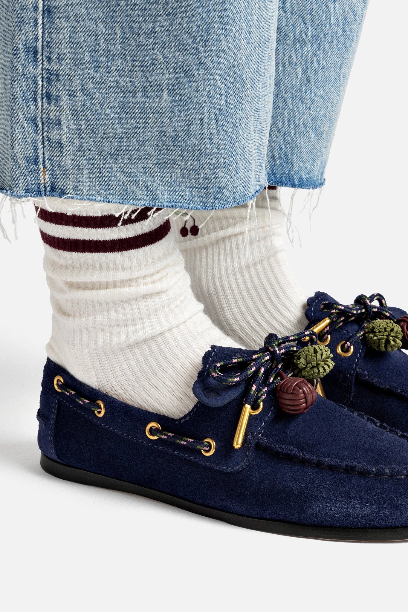Cyprus Boat Shoe In Navy Suede - Image 6