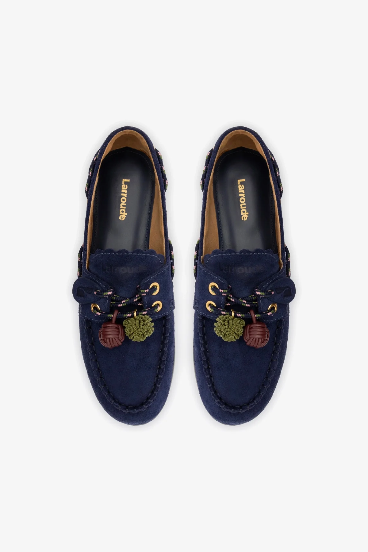 Cyprus Boat Shoe In Navy Suede - Image 7