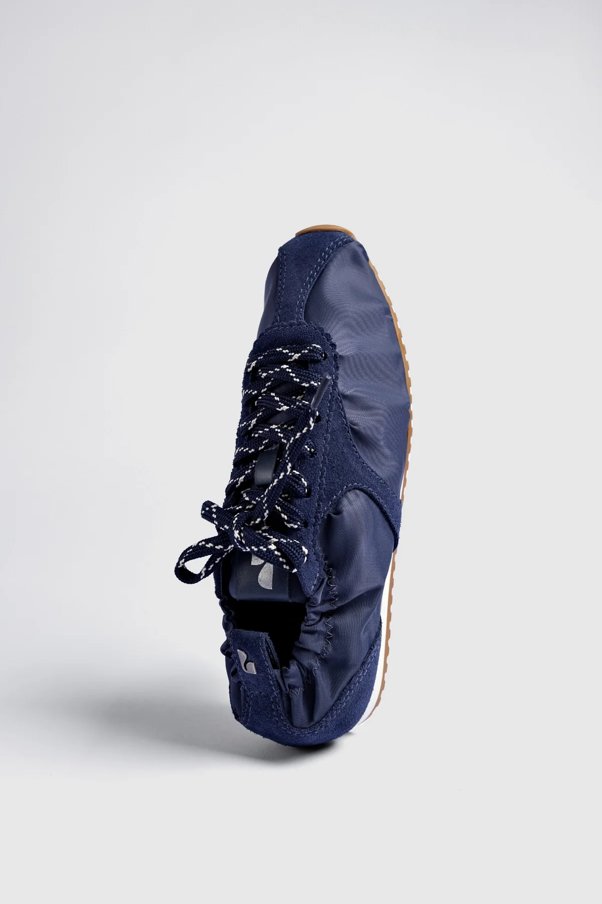 Stella Lite Sneaker In Navy Nylon and Suede - Image 2