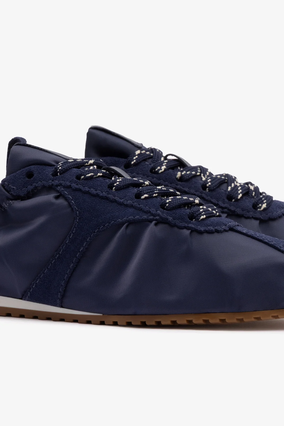 Stella Lite Sneaker In Navy Nylon and Suede - Image 5