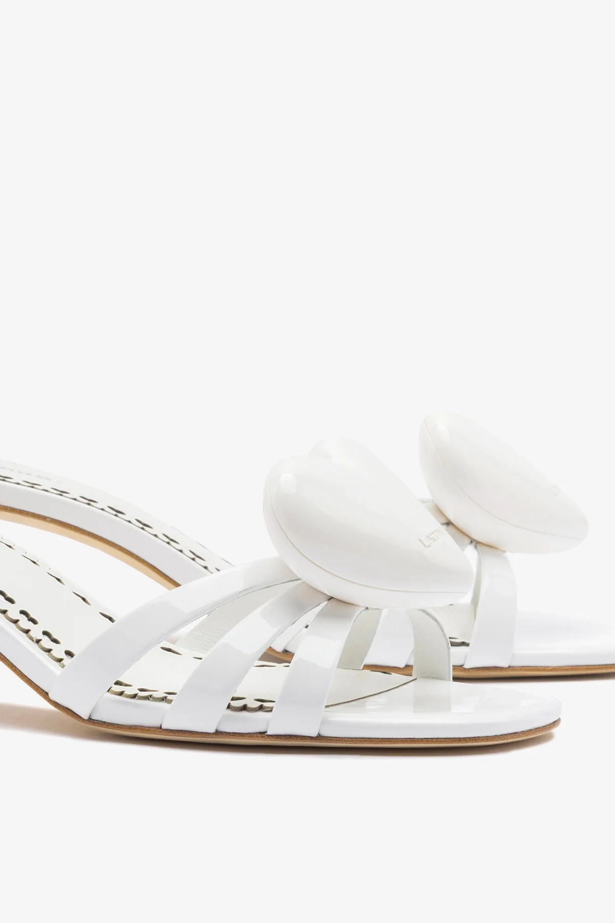 Amore Mule White Patent Leather - Image 4