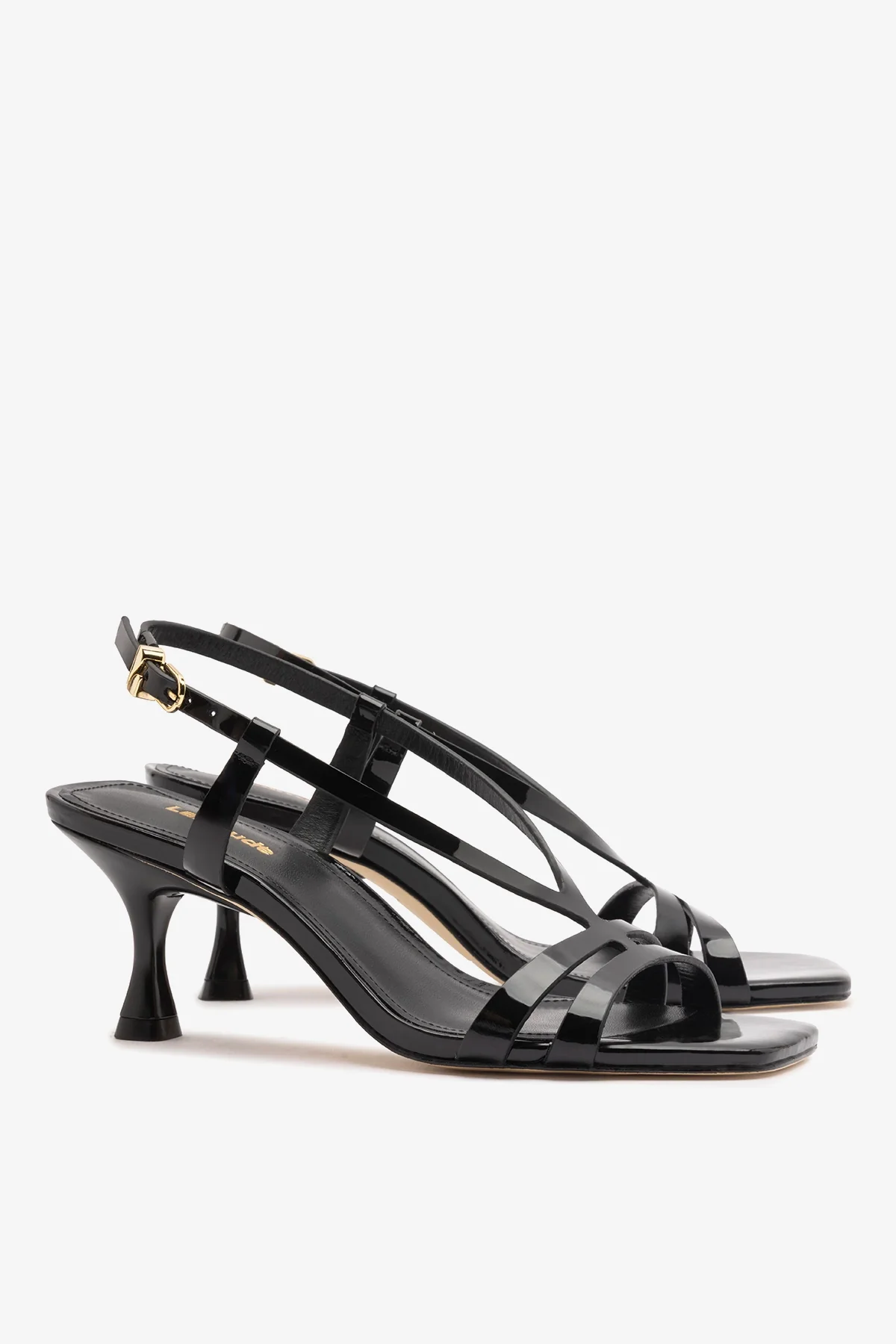 Daphne Sandal Black Patent Leather - Image 3