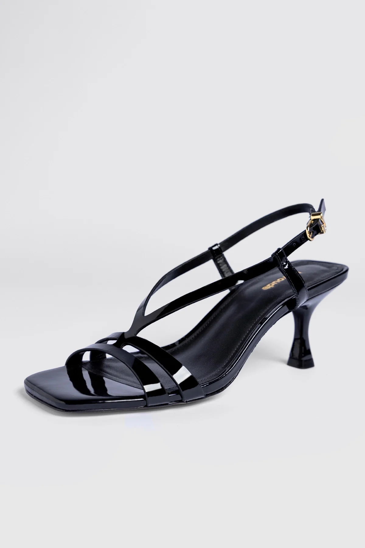 Daphne Sandal Black Patent Leather - Image 6