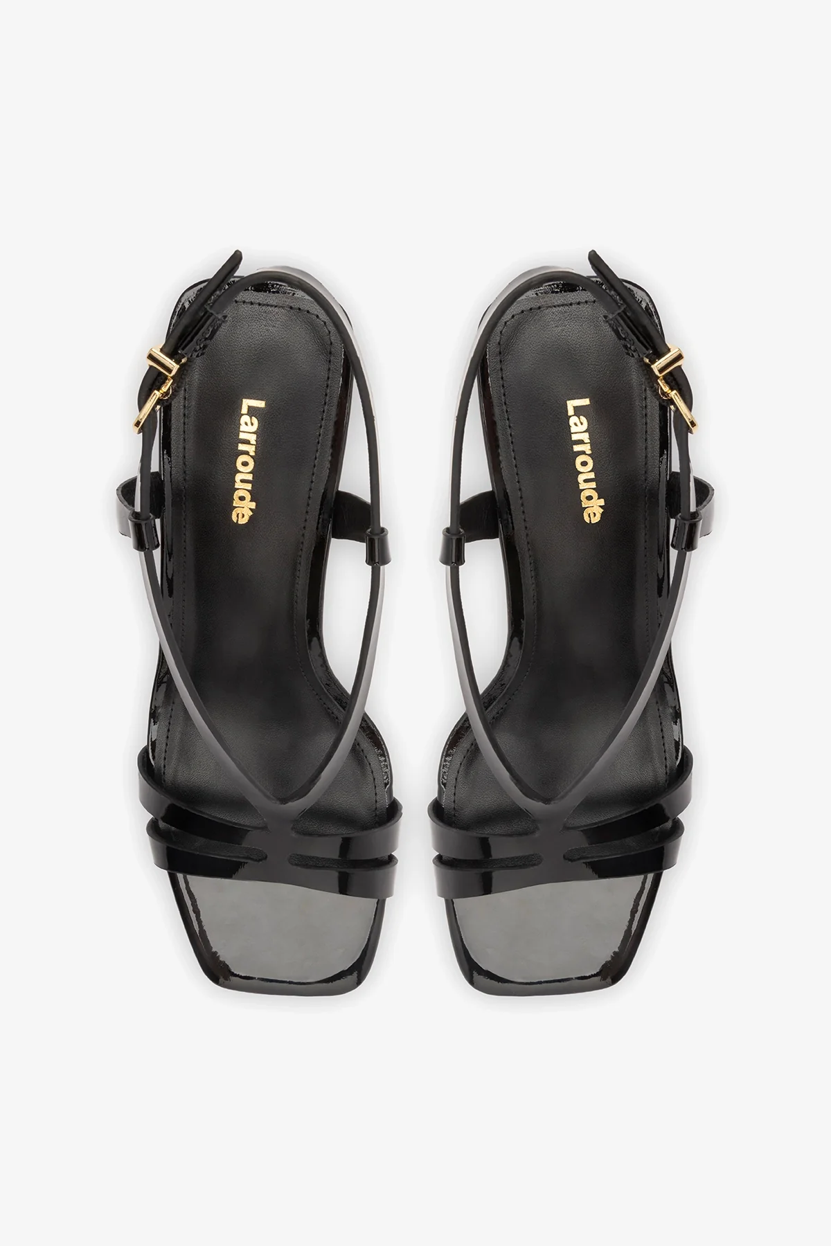 Daphne Sandal Black Patent Leather - Image 7