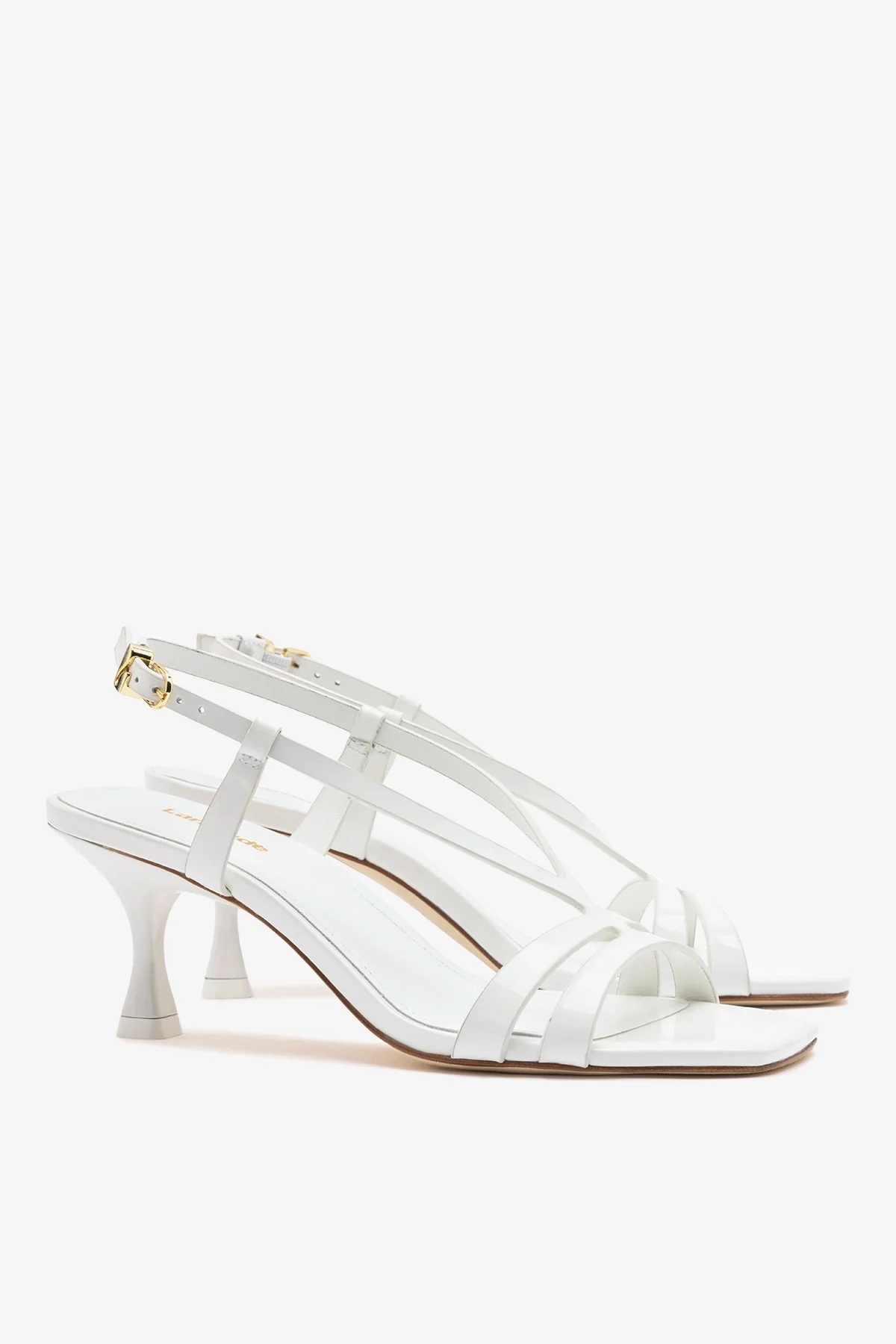 Daphne Sandal White Patent Leather - Image 3