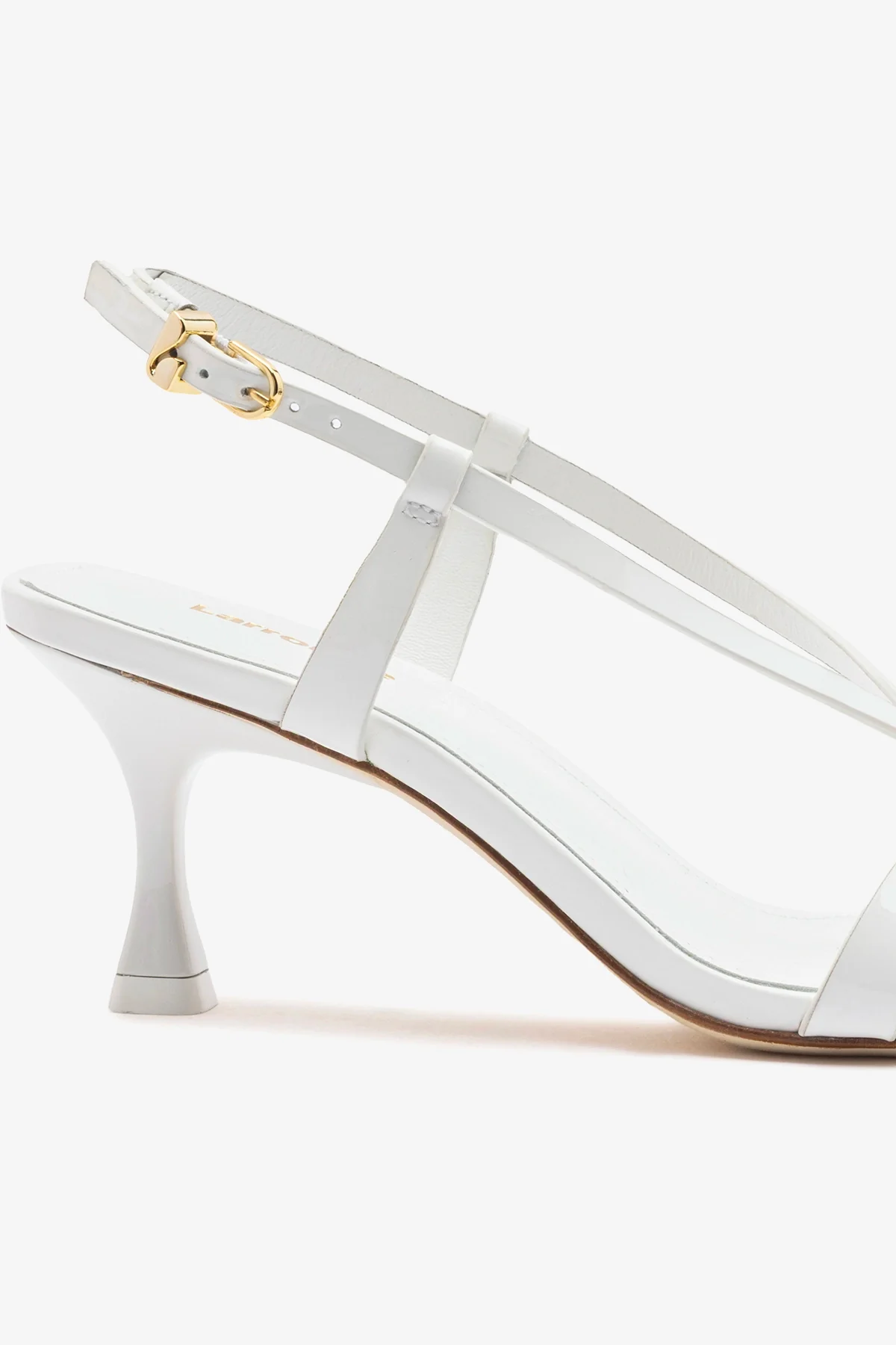 Daphne Sandal White Patent Leather - Image 4