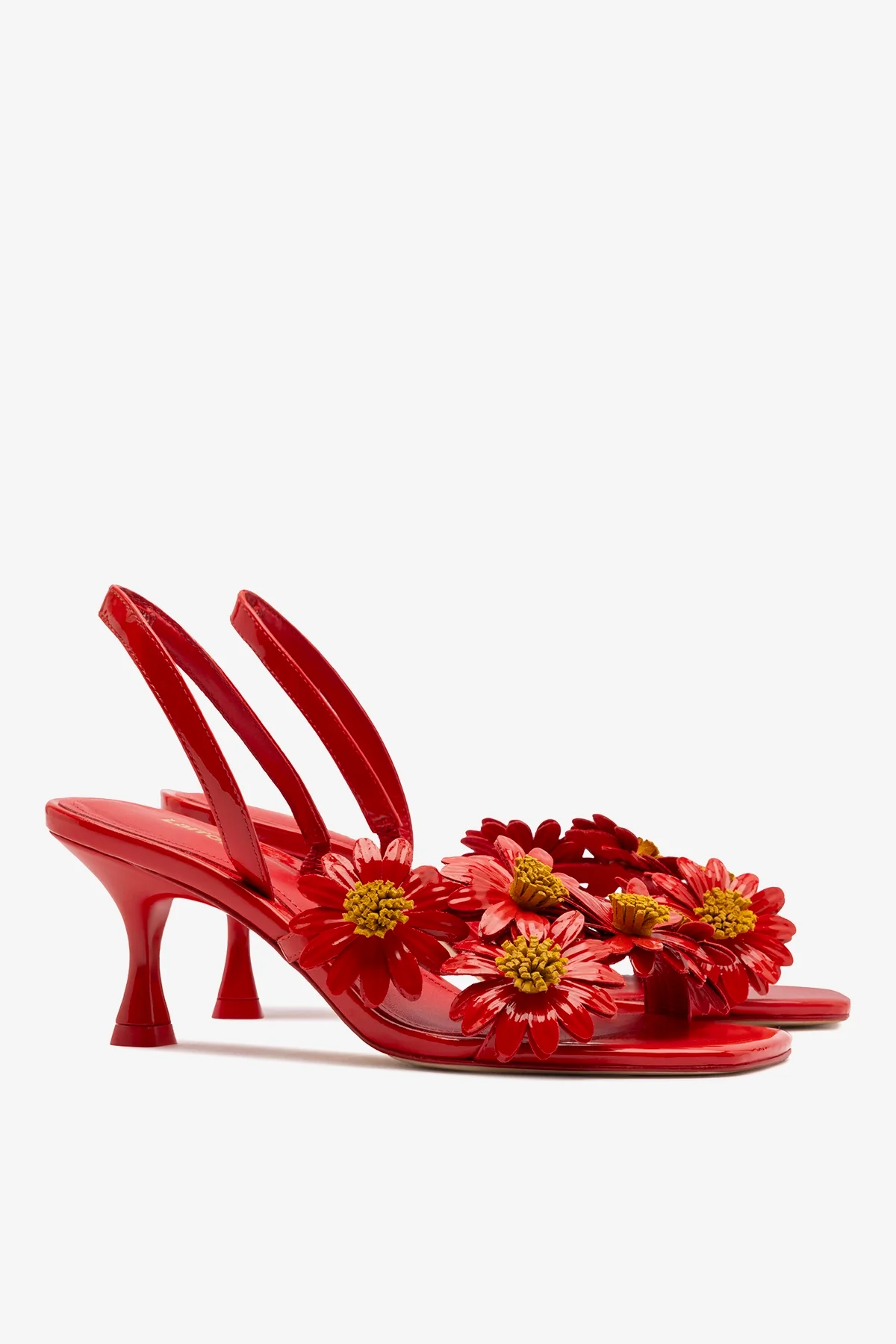 Fiore Sandal Scarlet Patent Leather - Image 3