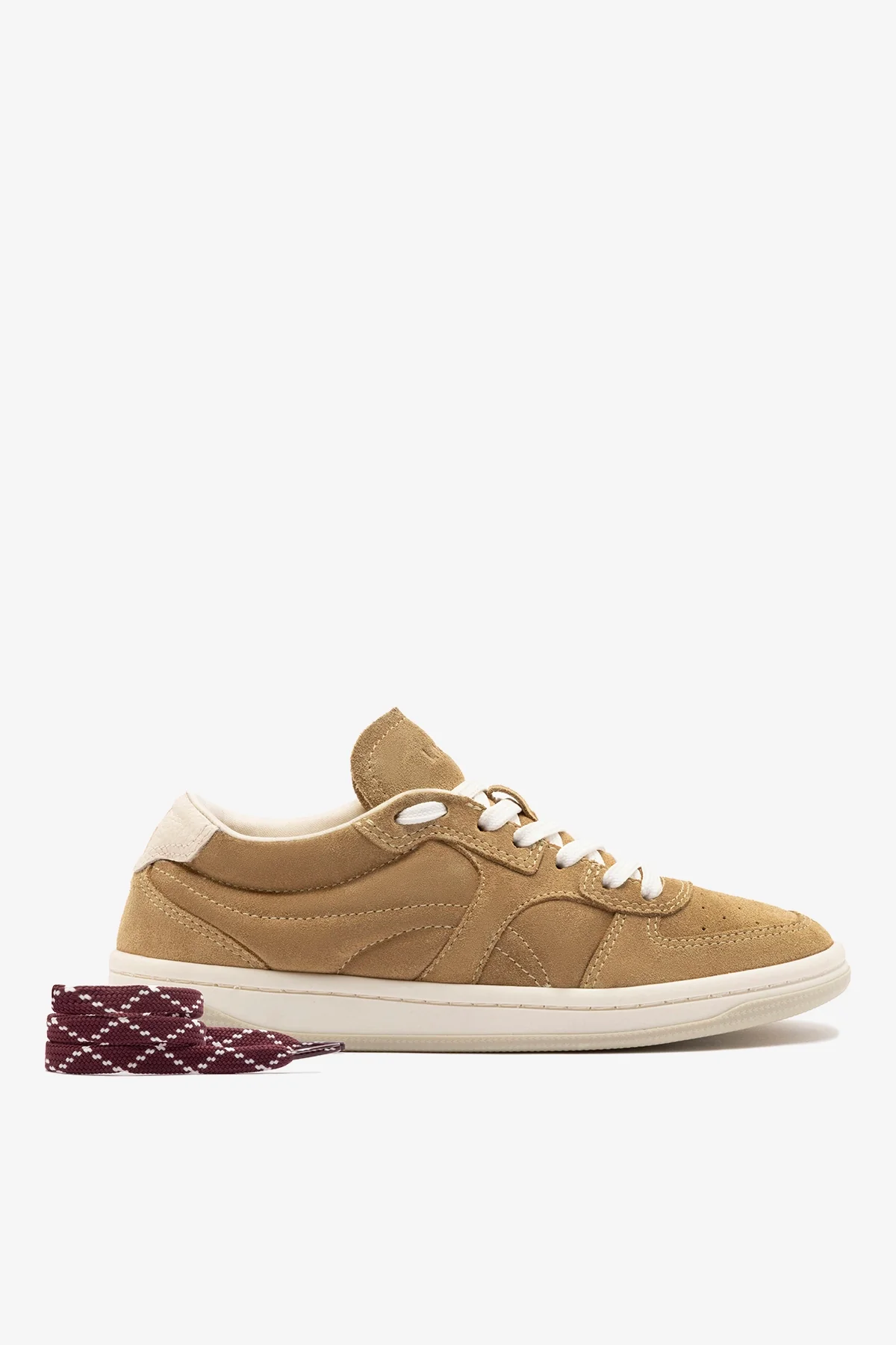 George Sneaker In Peanut Suede and Ivory Leather - Image 5