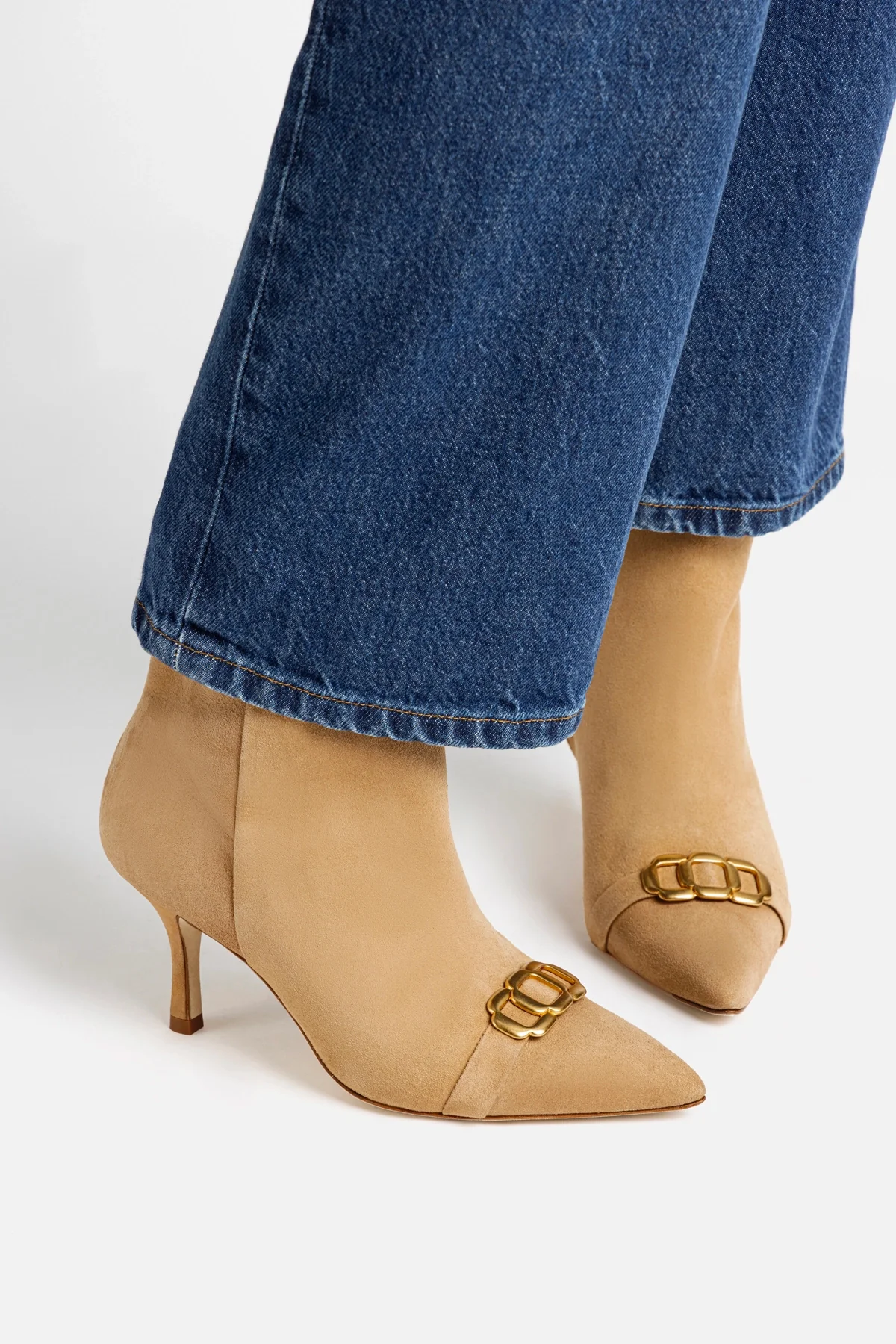 Mini Kate Boot In Peanut Suede and Daisy Accent - Image 6