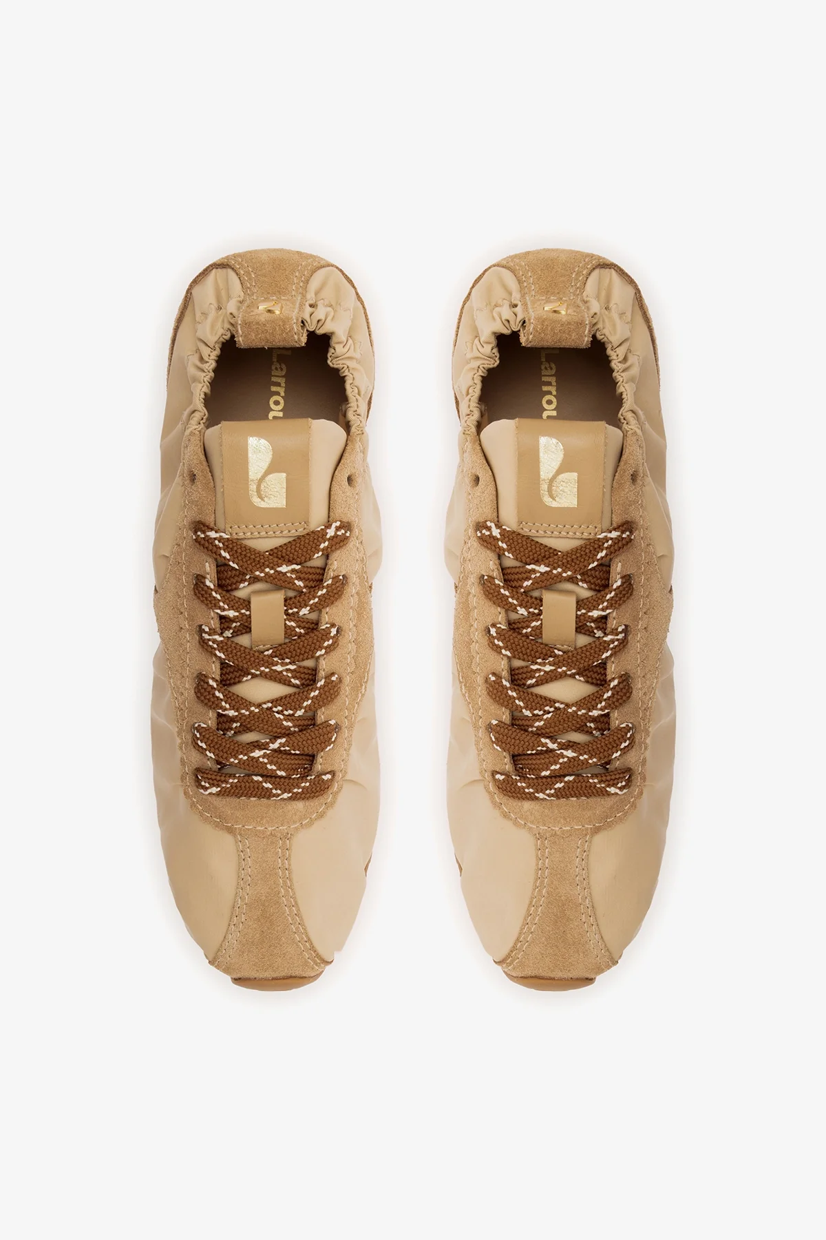 Stella Lite Sneaker In Peanut Nylon and Suede - Image 7