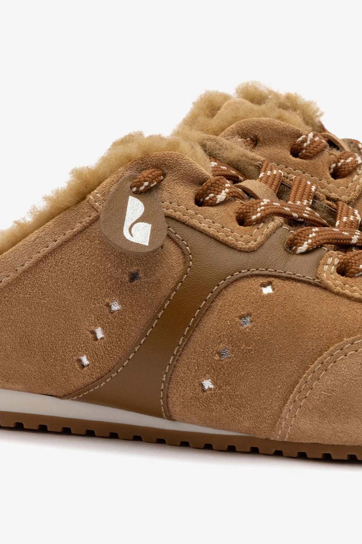 Stella Mule In Peanut Suede And Natural Shearling - Image 4