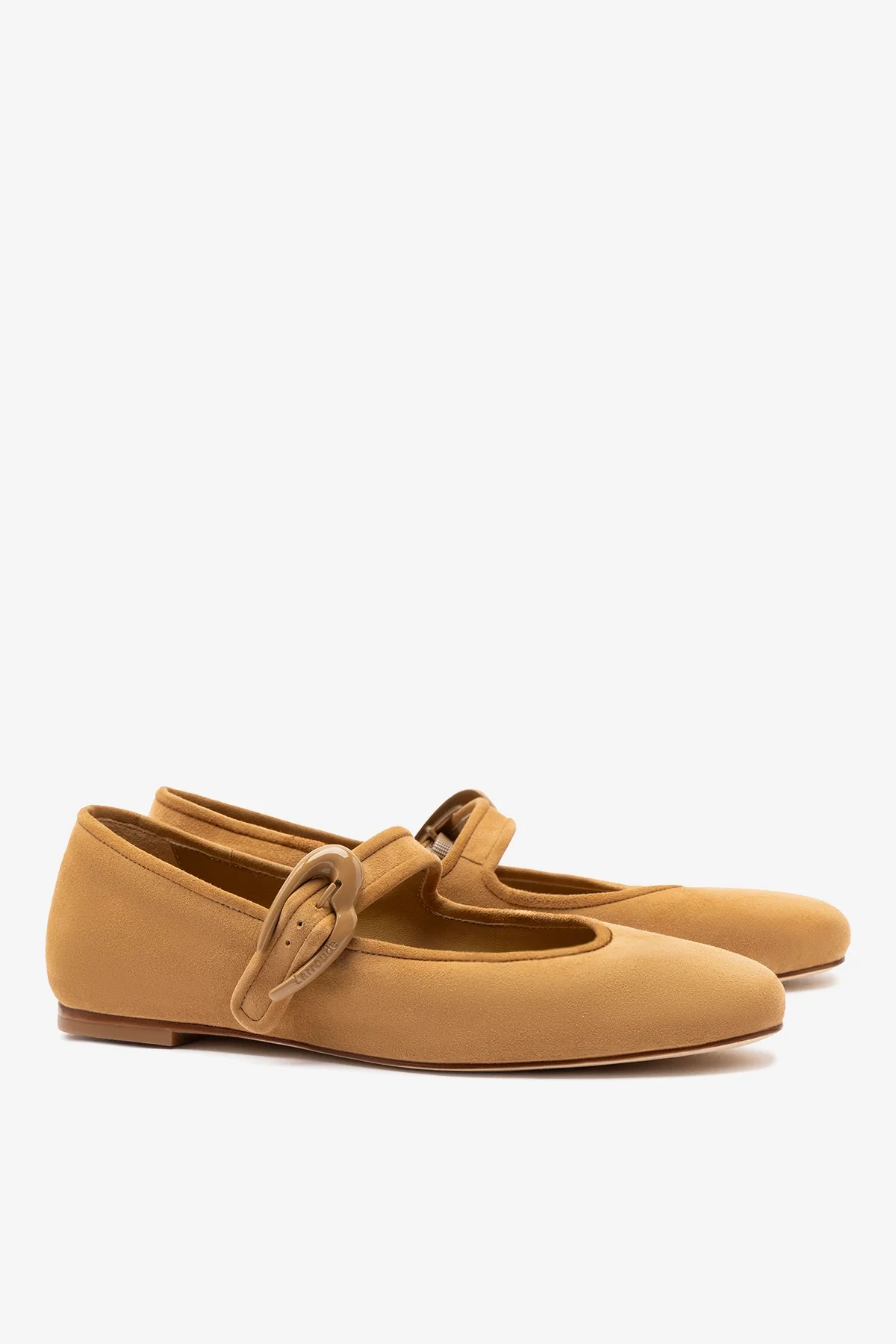 Verona Ballet Flat In Peanut Suede - Image 3