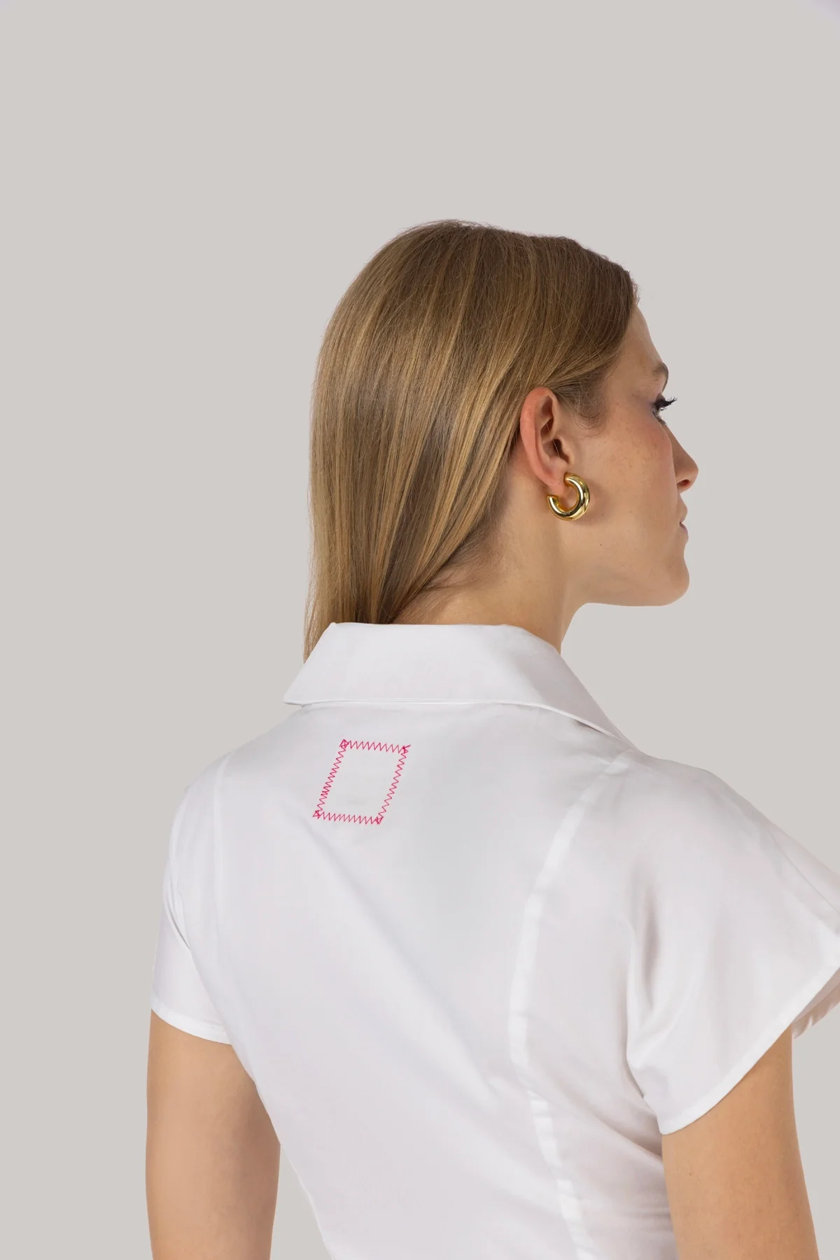 Jules Shirt White Percale - Image 3