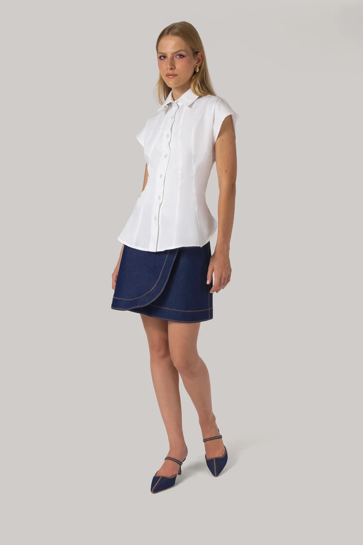 Jules Shirt White Percale - Image 4