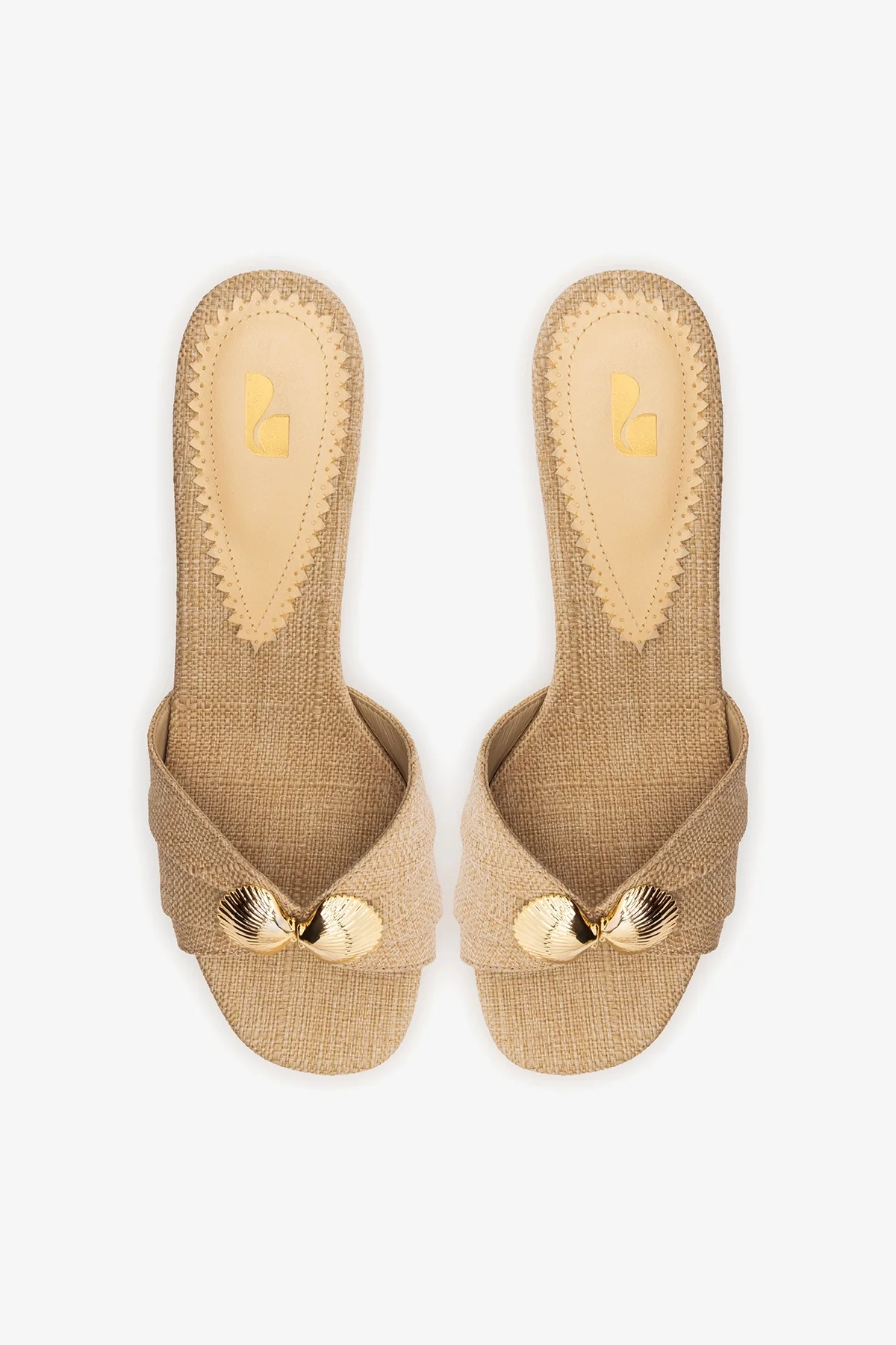 Coquile Mule Beige Raffia - Image 7