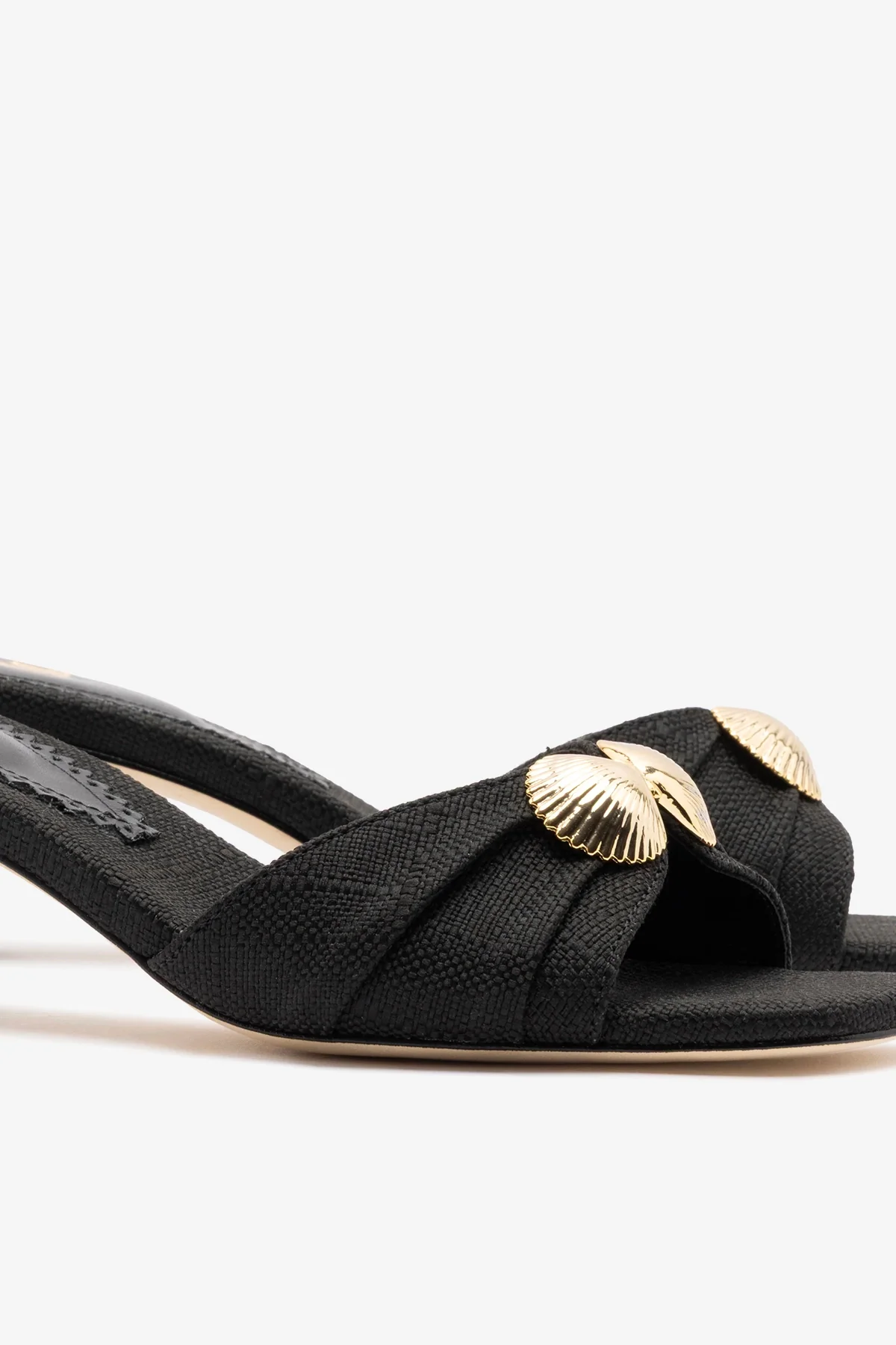 Coquile Mule Black Raffia - Image 4