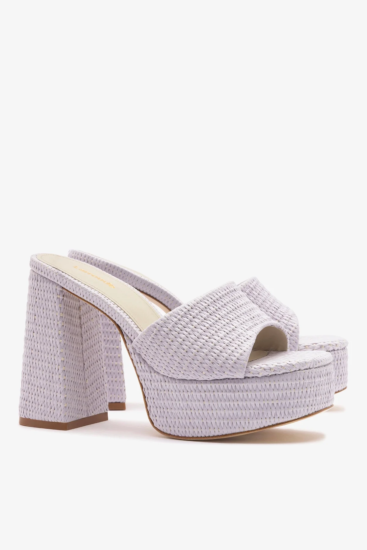Dolly Mule Lilac Raffia - Image 3