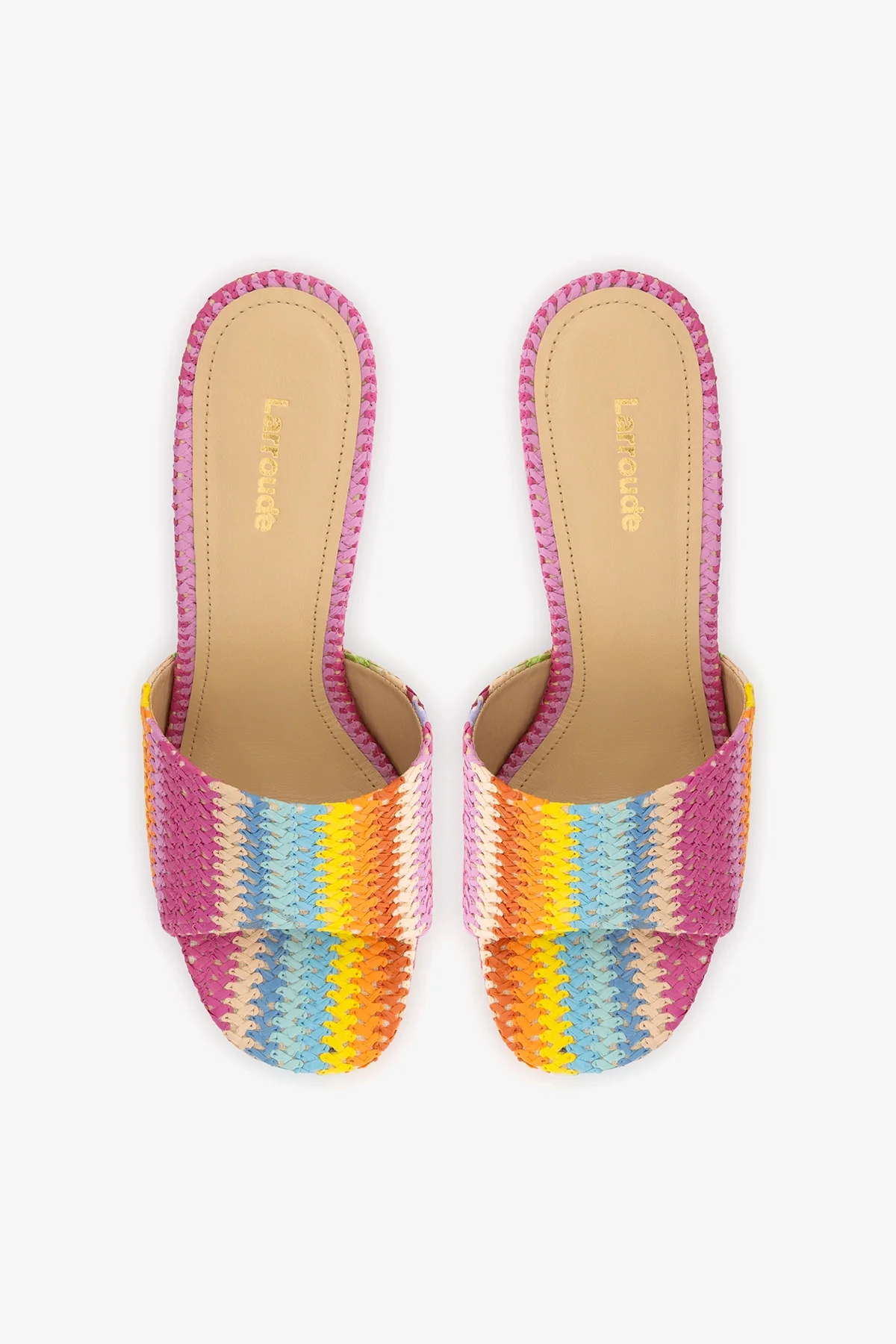 Dolly Mule Rainbow Raffia - Image 7